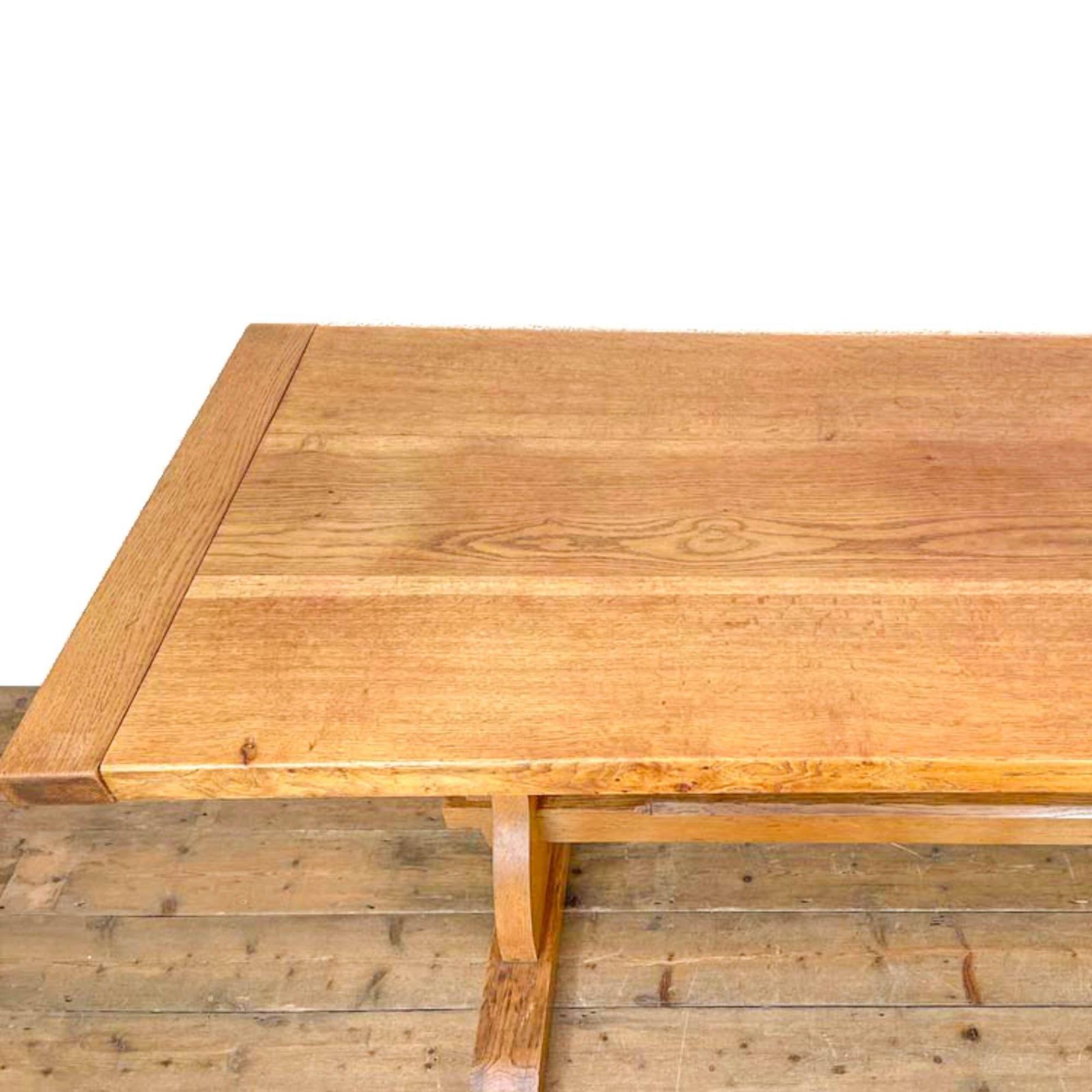 Early 20th Century Pale Oak Dining Table | Antique Furniture | Antique Kitchen Table | Antique Oak Table (M 2604) photo vinterior