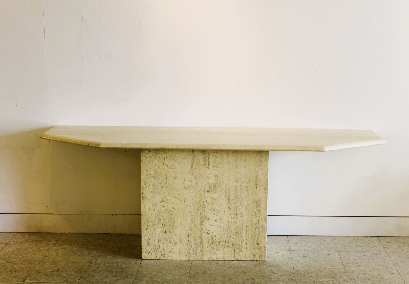 Travertine Console Made In Italy In The 70s photo 2850.0