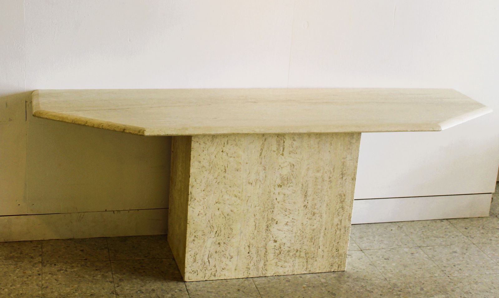Travertine Console Made In Italy In The 70s photo buy