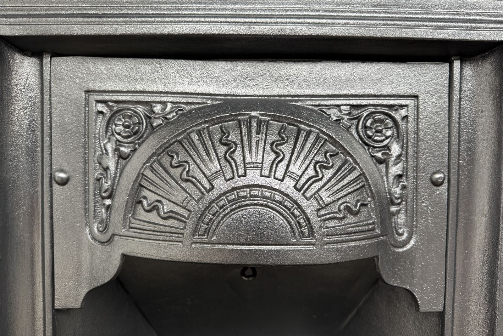 Small Antique Ornate Victorian Cast Iron Bedroom Combination Fireplace photo buy