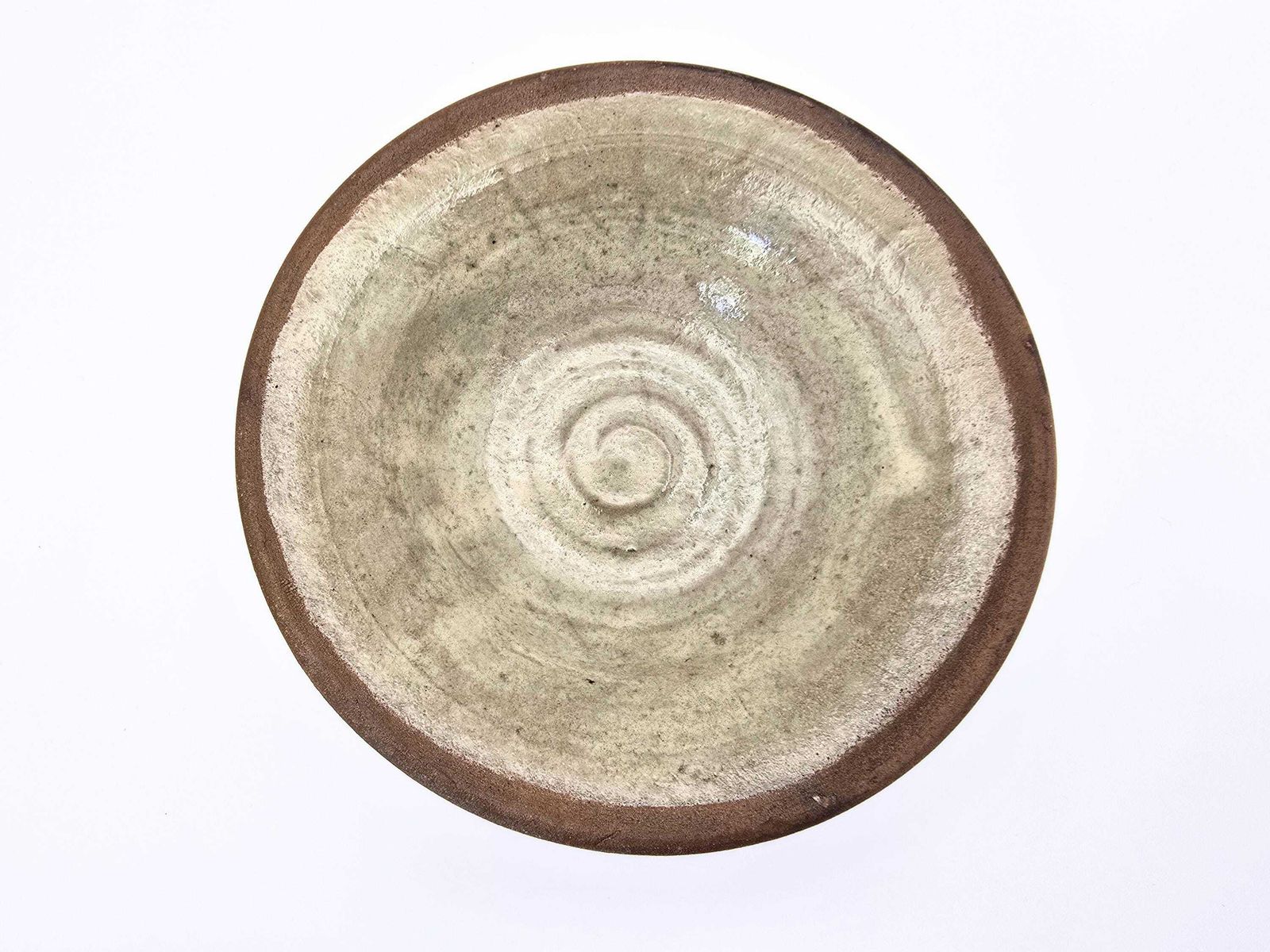 290.0 Vintage Gustave Reynaud For Le Mûrier Vallauris Studio Pottery Canister With Lid. Figure And Flowers Decoration photo