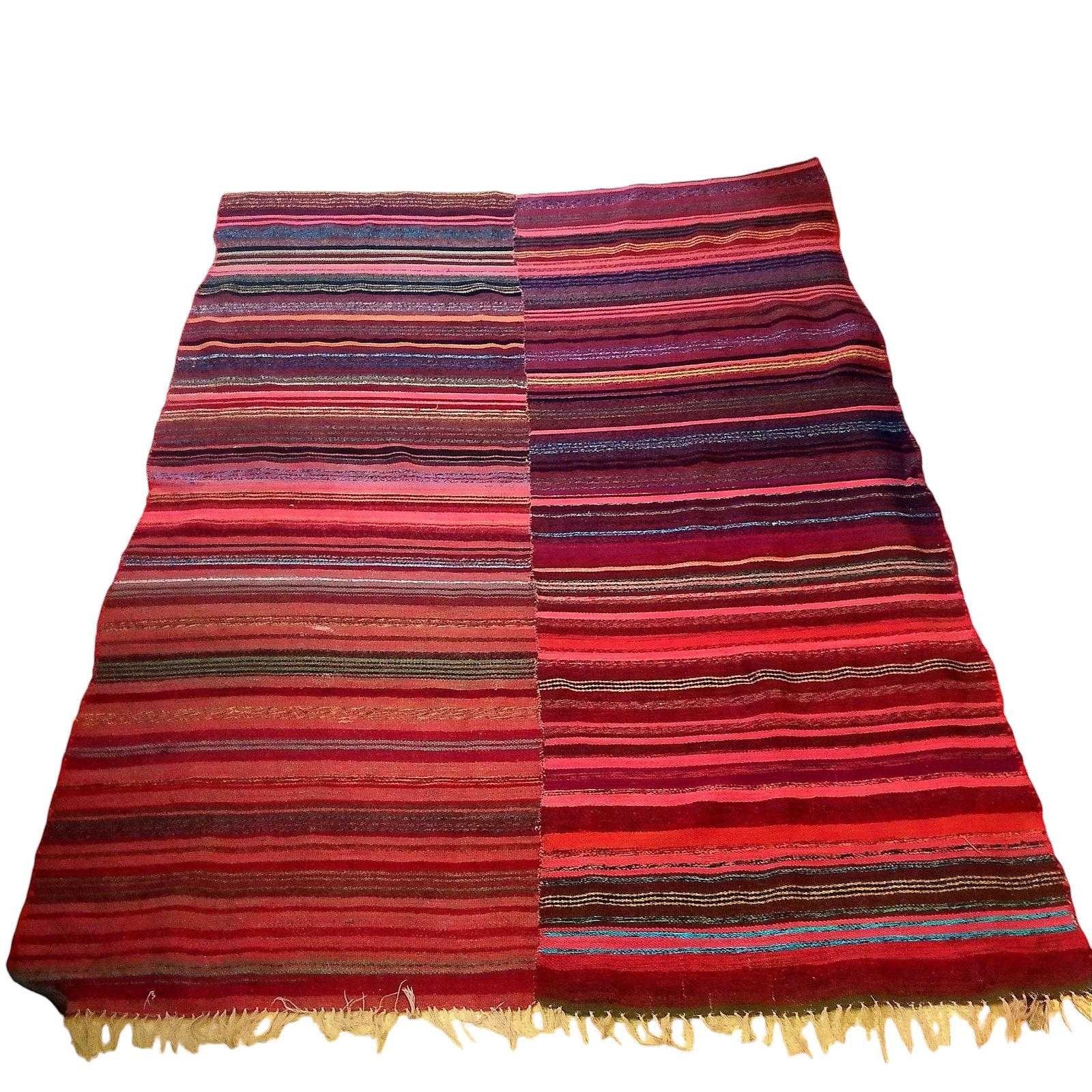 Tapis kilim tissé à la main, mid-century