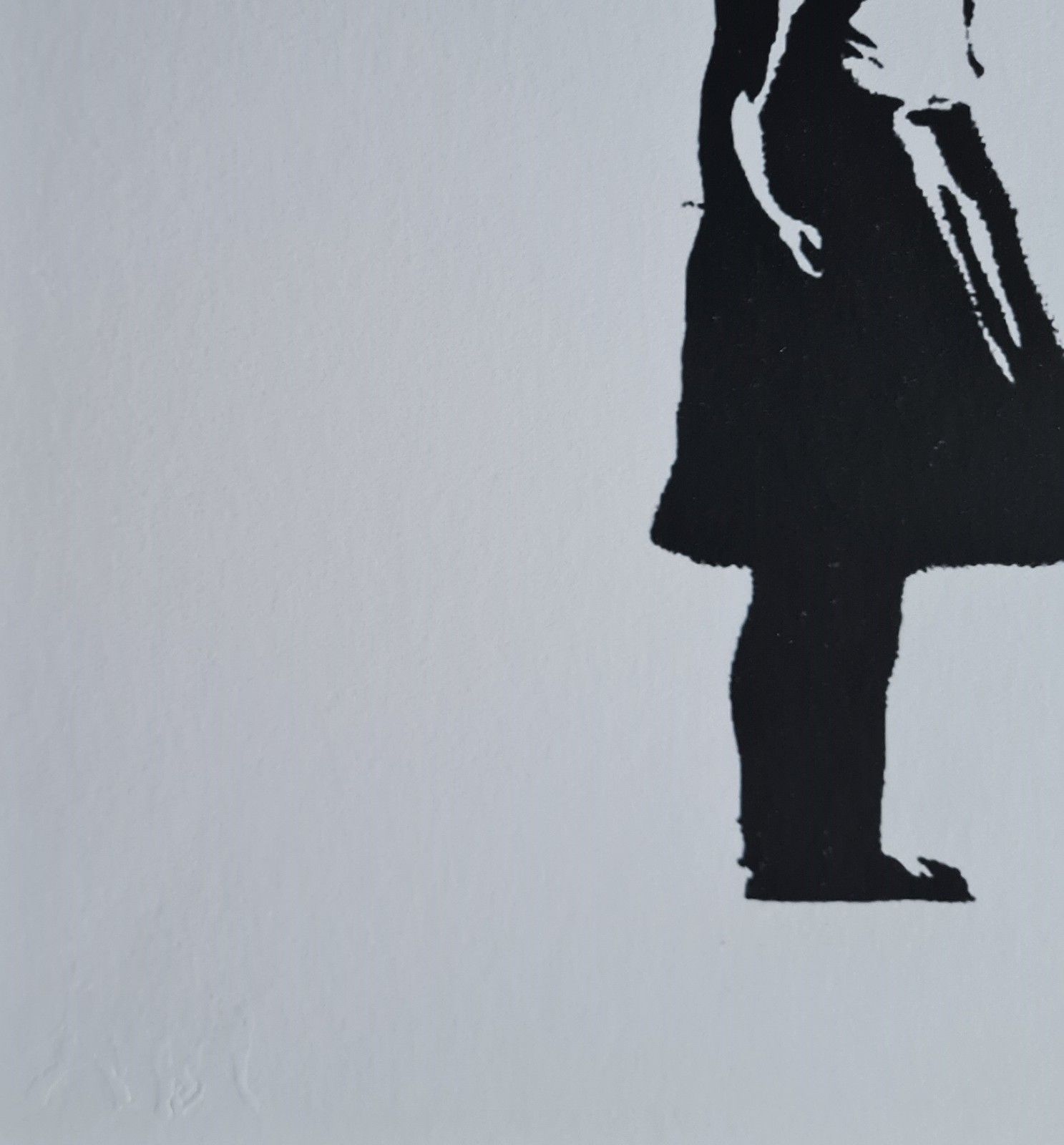 Banksy Girl Con Globo 50 X 40cm Litografía Artística Limitada #45/600 photo 8664.0