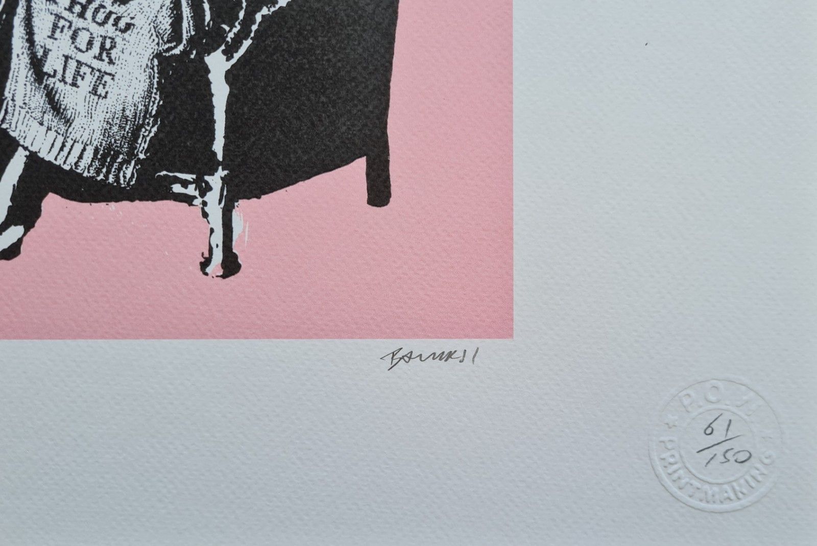 Banksy * Grannies * 50 X 35 Cm * Lithografie * Kunstdruck * Limitiert # 61/150 photo vintage