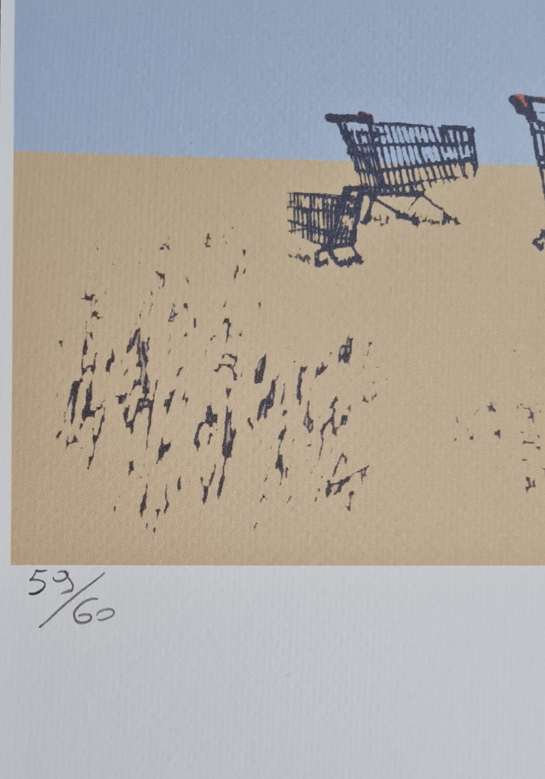 Banksy * Trolleys * 50x35 Cm * Lithografie * Kunstdruck * Limitiert # 59/60 photo vinterior