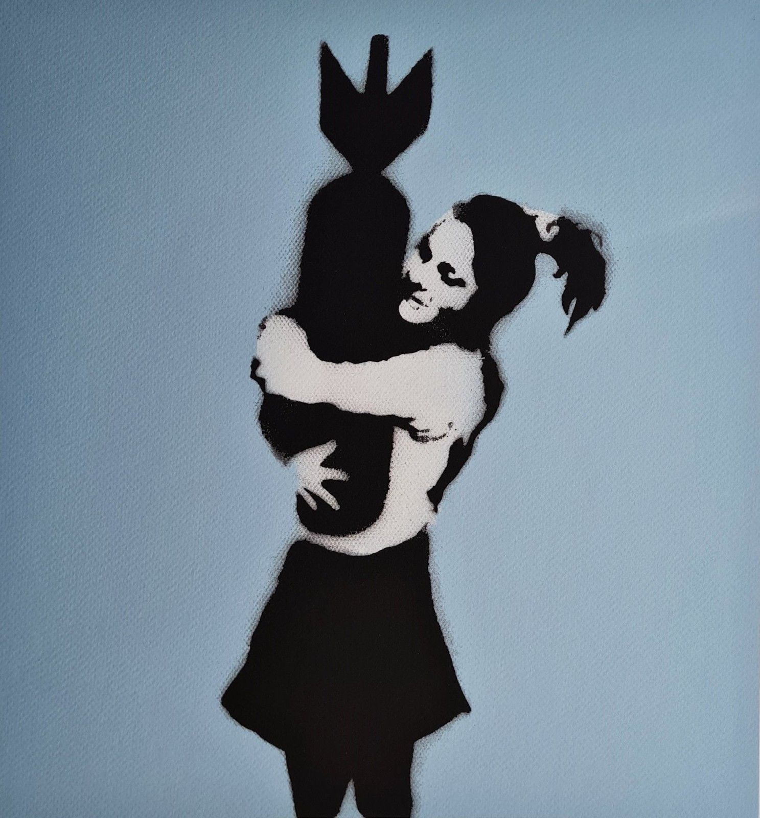 Banksy * Bomb Hugger * 50 X 35 Cm * Lithografie * Kunstdruck *Limitiert # 21/150 photo furniture
