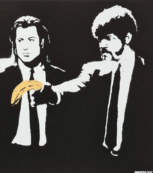 Banksy * Pulp Fiction * 70x50 Cm * Lithografie * Kunstdruck * Limitiert # 33/150 photo 10372.0