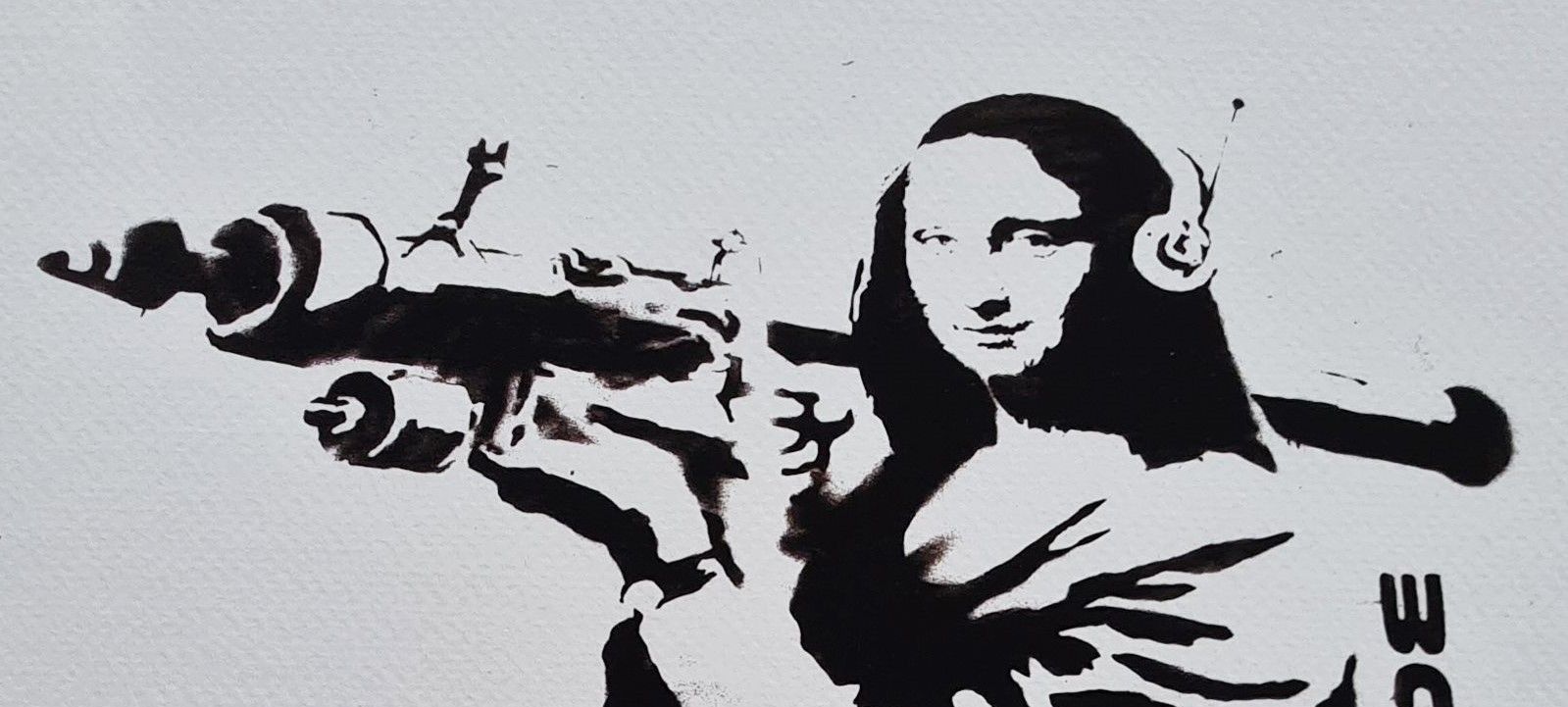 Banksy * Mona Lisa * 50 X 35 Cm * Lithografie * Kunstdruck * Limitiert # 80/150 photo Art