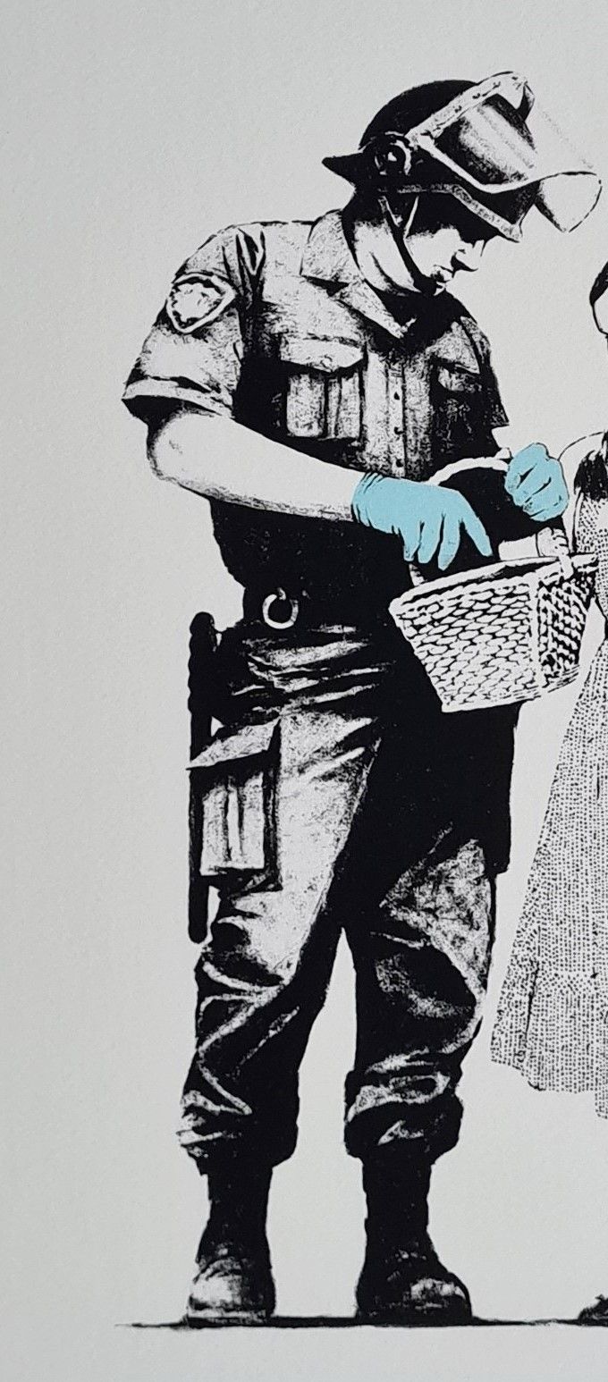 Banksy * Stop And Search * 50 X 40 Cm *Lithografie*Kunstdruck*Limitiert # 20/600 photo Art
