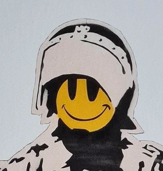 Banksy * Smiling Cop * 50 X 40 Cm * Lithografie * Kunstdruck *Limitiert # 30/600 photo Art