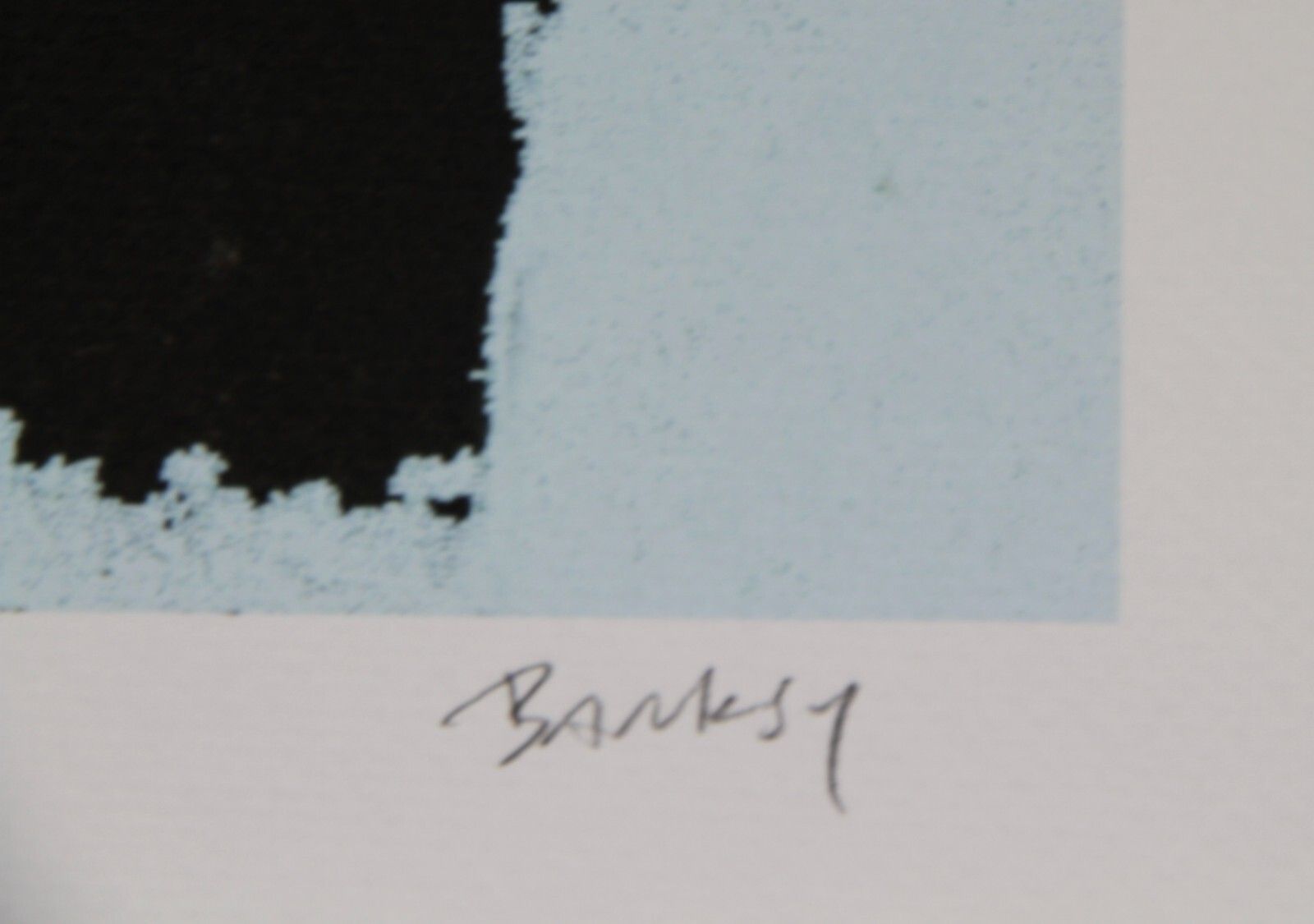 Banksy *  Sad Man With Smileys * 70x50 Cm * Lithografie * Limitiert # 75/150 photo vintage