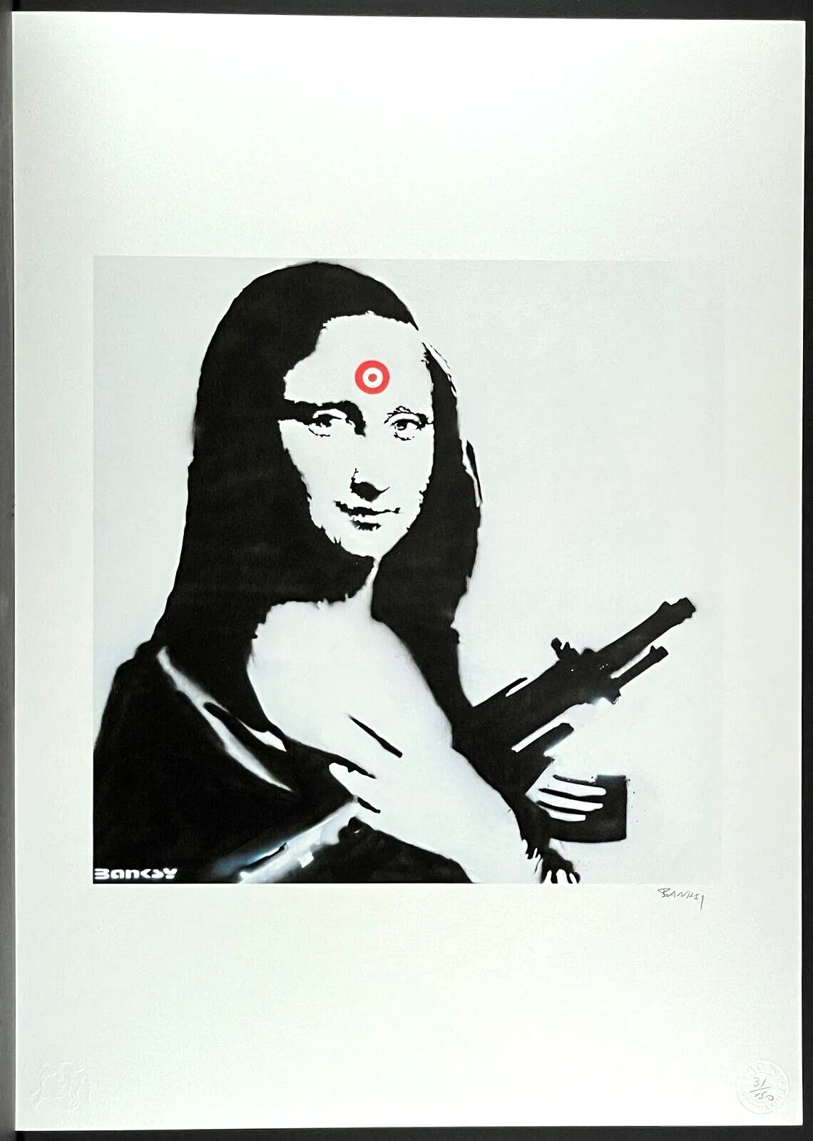 Banksy * Mona Lisa * 70 X 50 Cm * Litografía * Limitada # 31/150
