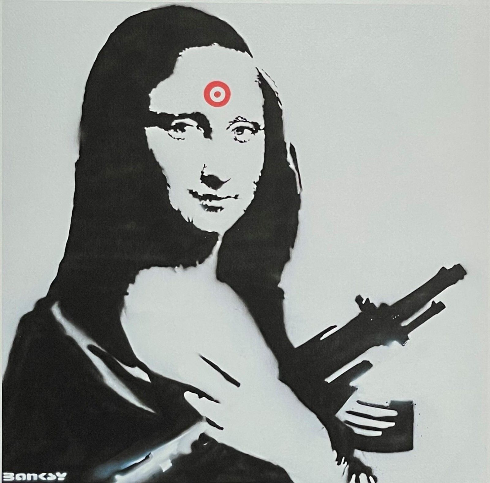 Banksy * Mona Lisa * 70 X 50 Cm * Litografía * Limitada # 31/150 photo furniture
