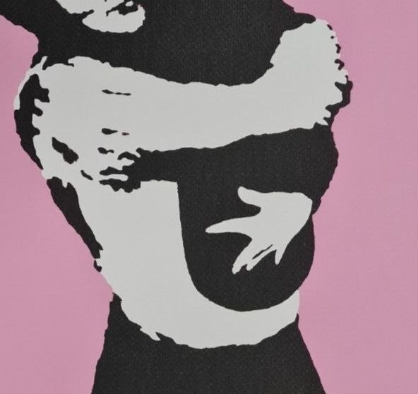Banksy * Bomb Hugger * 50 X 35 Cm * Lithografie * Limitiert # 12/60 photo Art