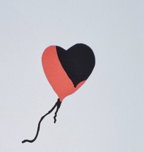 Banksy * Girl With Balloon * 70 X 50 Cm * Lithografie * Limitiert # 13/150 photo Art