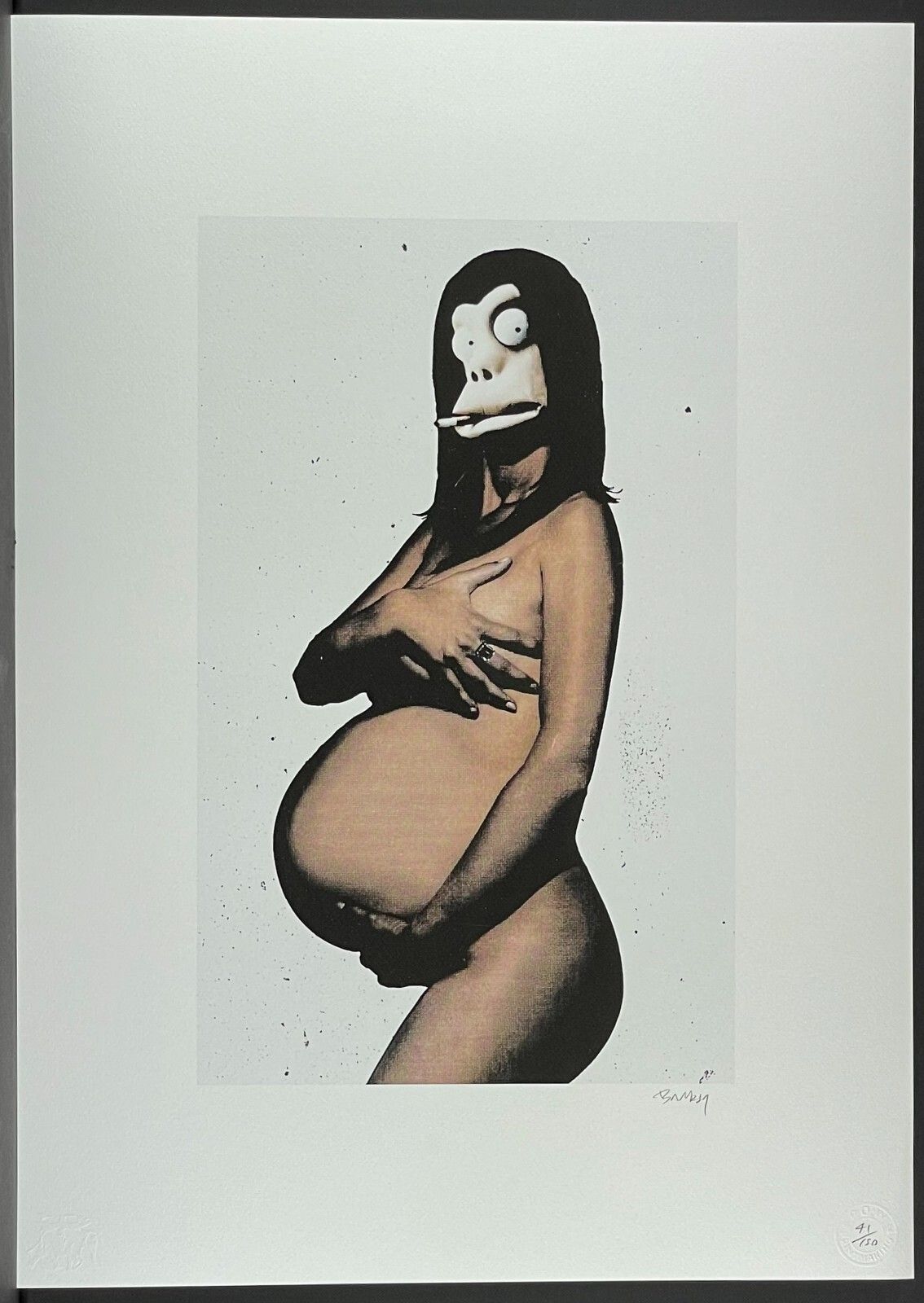 Banksy * Barely Legal * 70x50 Cm * Lithografie * Limitiert # 41/150