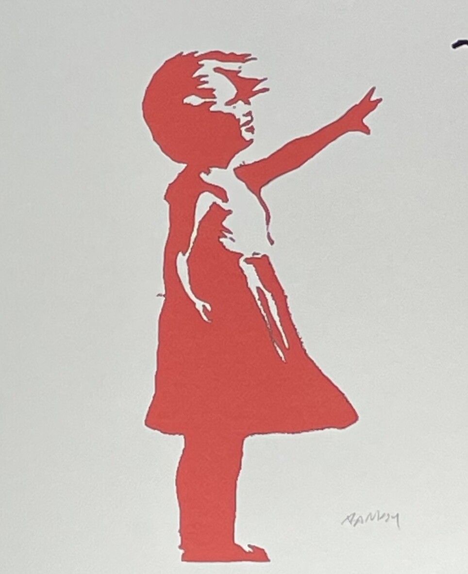 Banksy * Girl With Balloon * 70 X 50 Cm * Lithografie * Limitiert # 48/150 photo for sale
