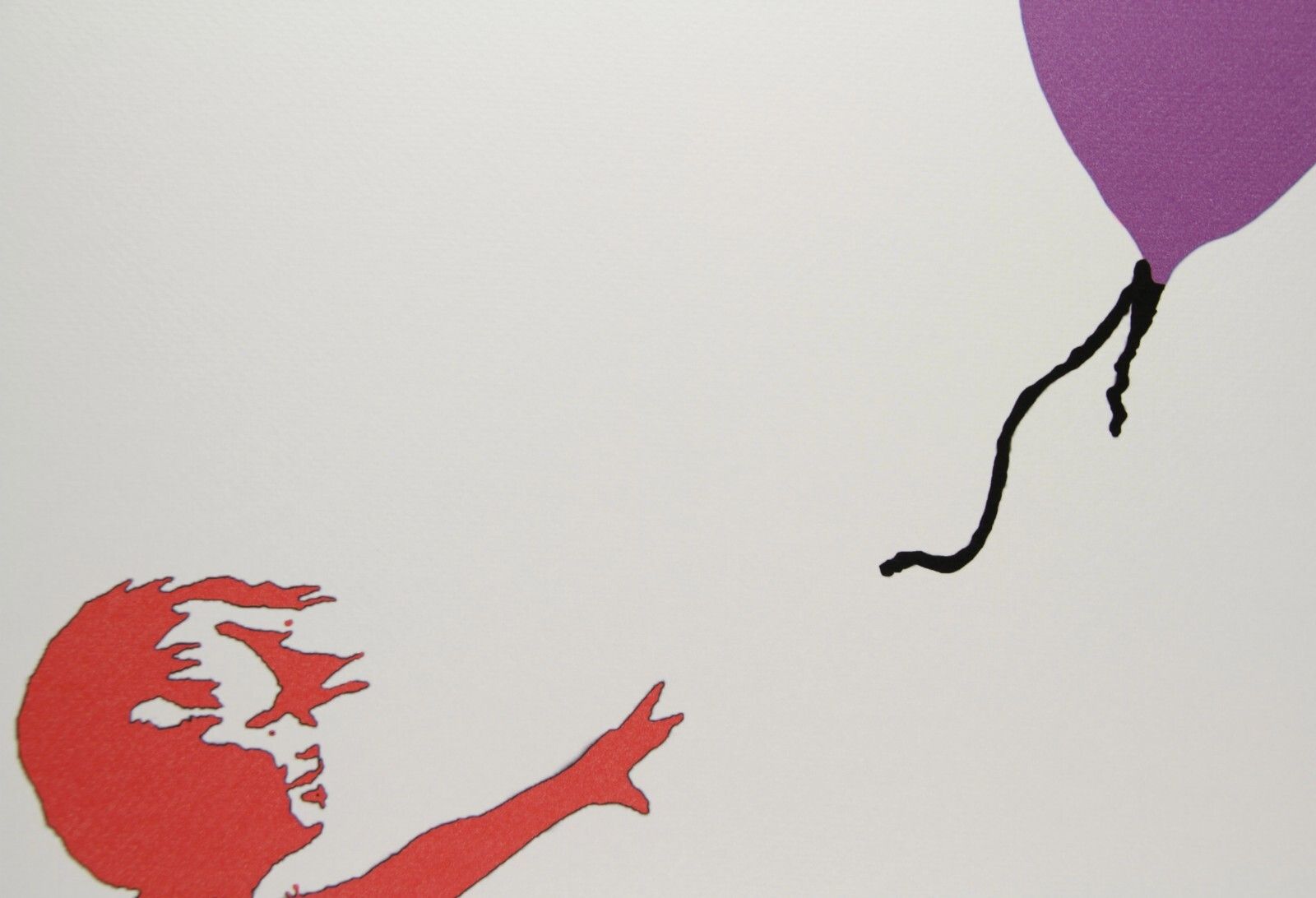 Banksy * Girl With Balloon * 70 X 50 Cm * Lithografie * Limitiert # 48/150 photo Art