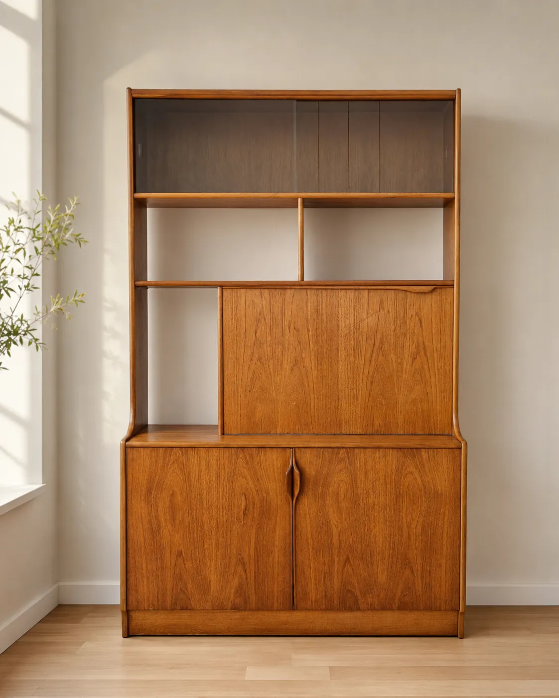 Mid Century Teak Room Divider | Restored & Upcycled Drinks Cabinet | Vintage photo Furniture
