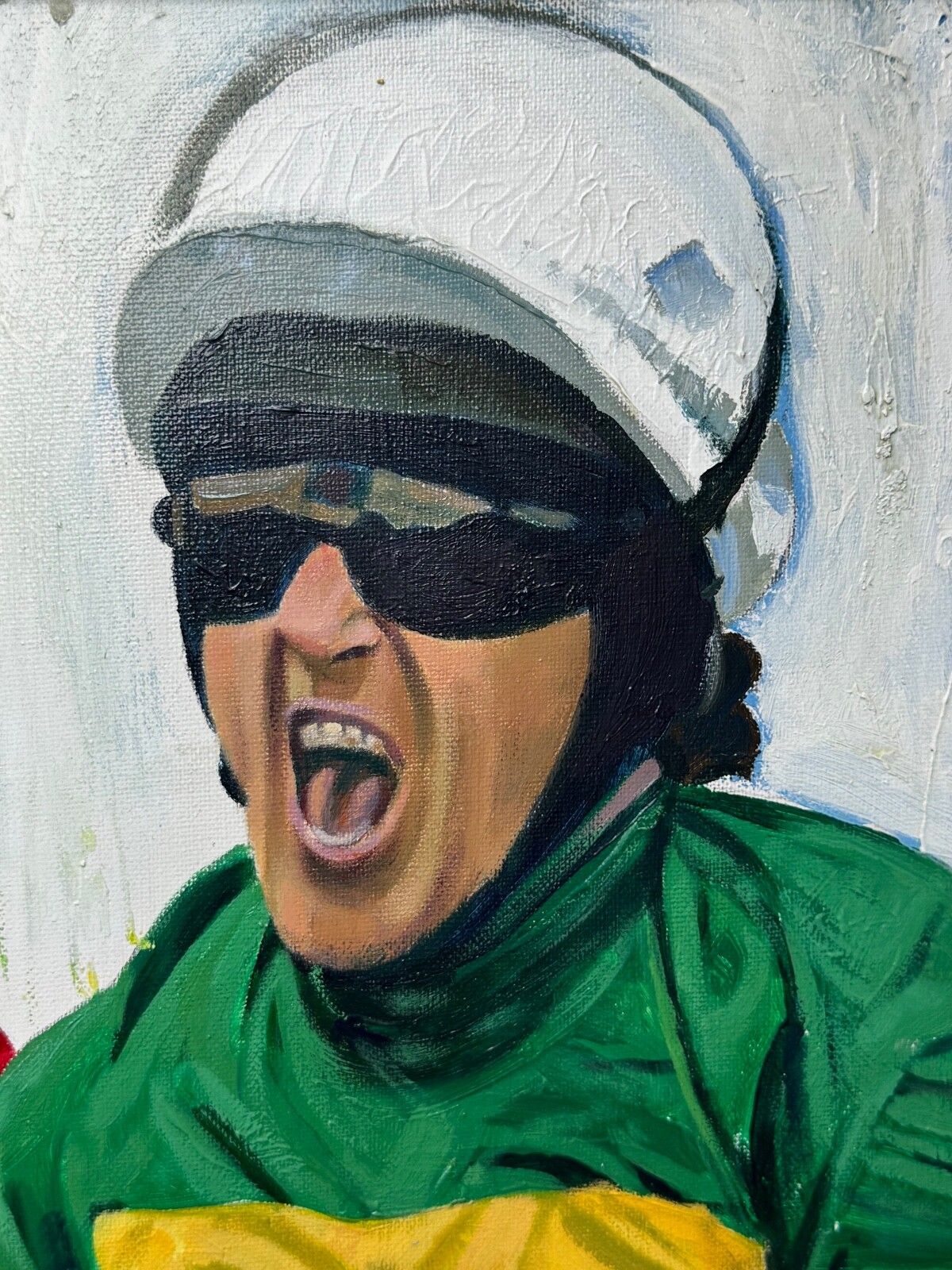 5500.0 Olieverfschilderij Grand National Winner No 6 Don't Push It 2010 Jockey A P Mccoy Up photo