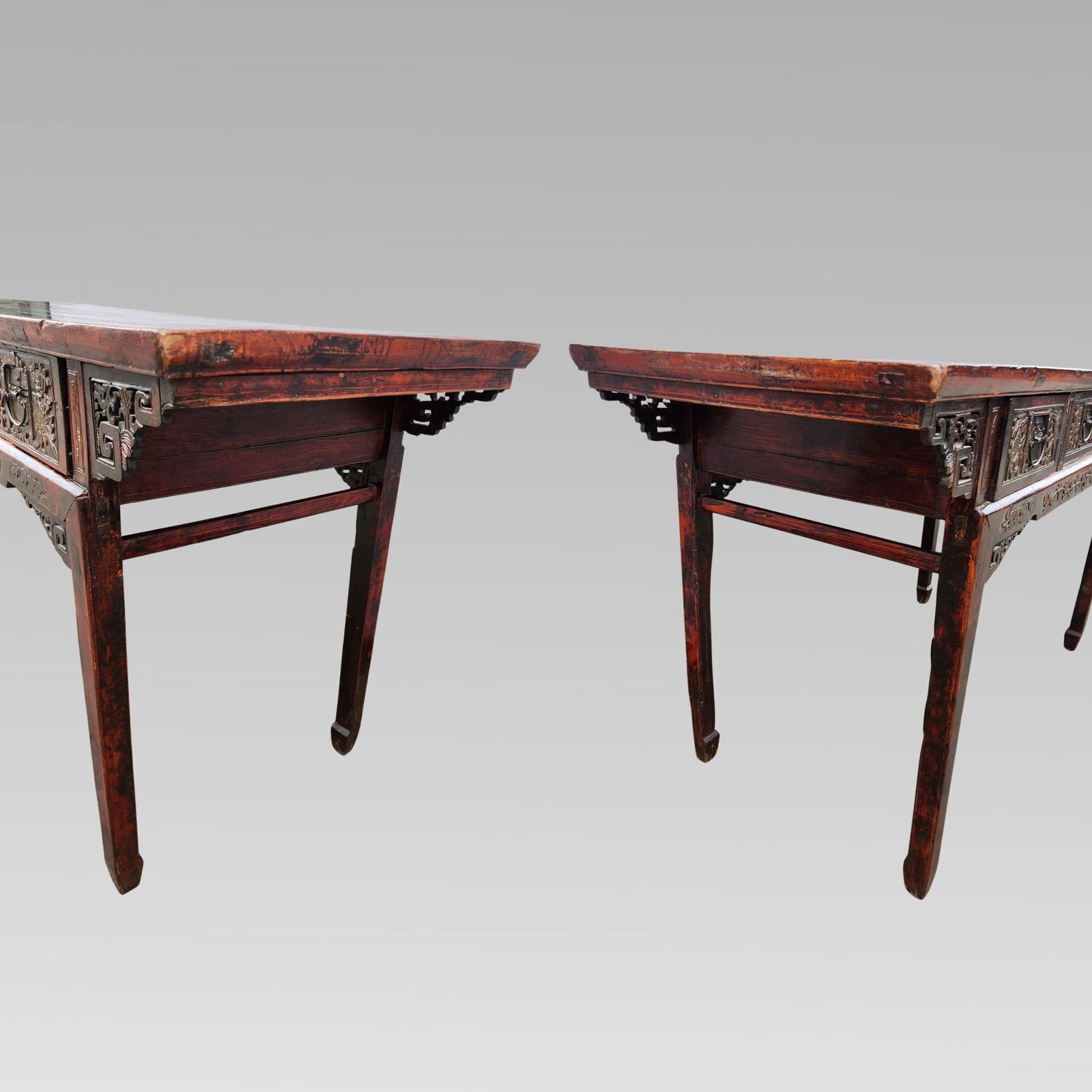 photo vintage Stunning Antique Chinese 19th Century Qing Dynasty Elm Altar Table Chinoiserie
