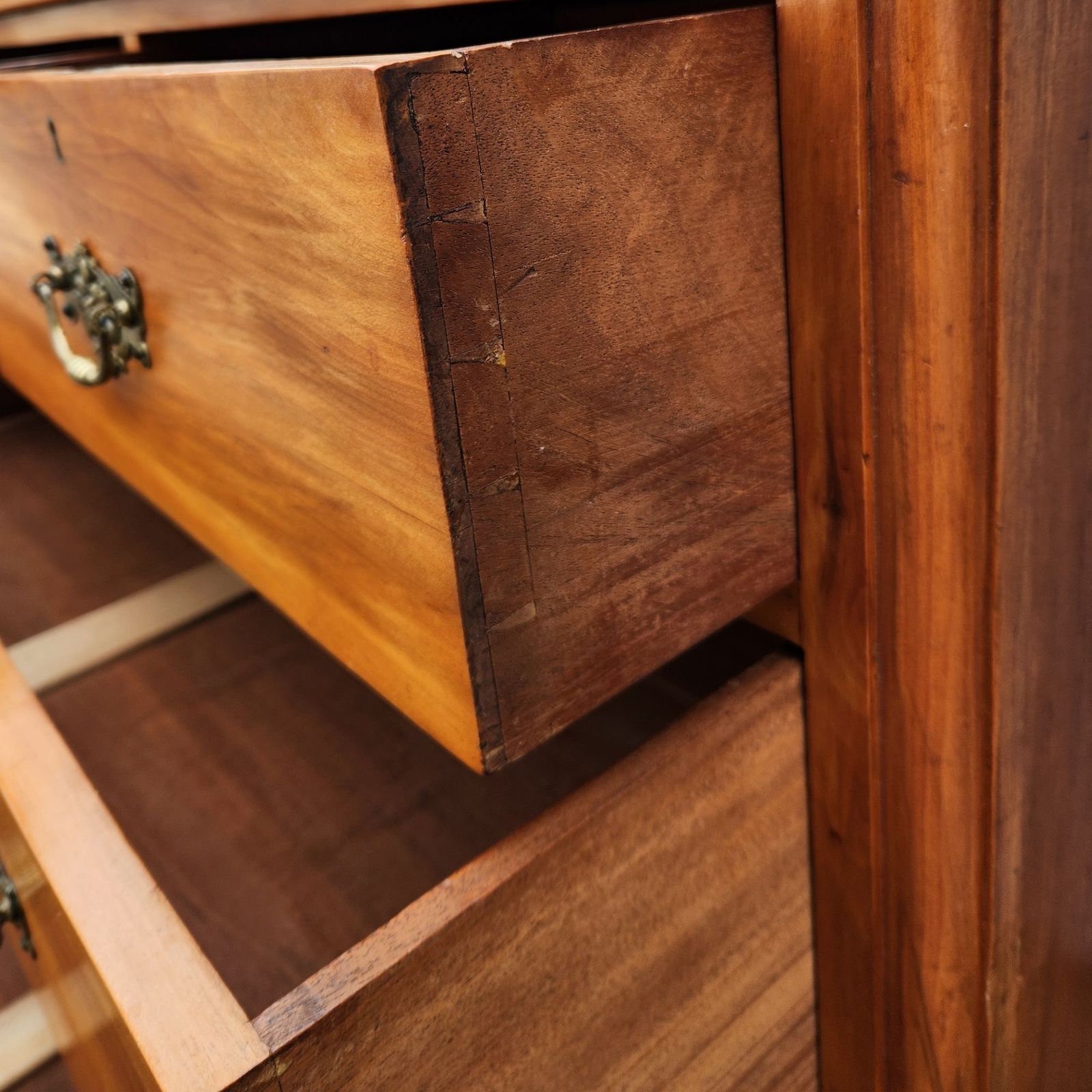 Fabulous Condition Edwardian Satinwood Chest Of Drawers Original Handles photo buy