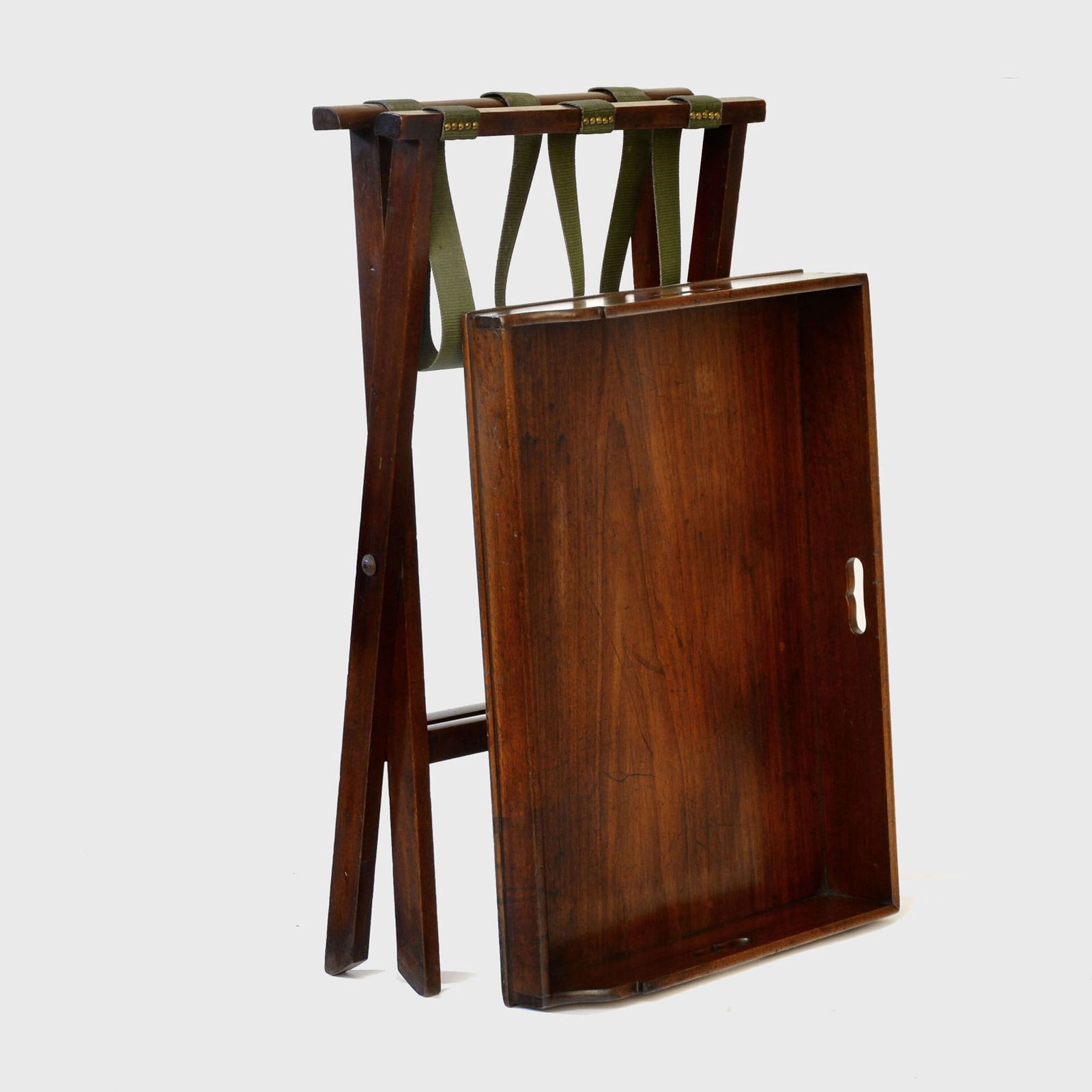 18th Century Georgian Mahogany Butler's Tray On Stand photo Furniture