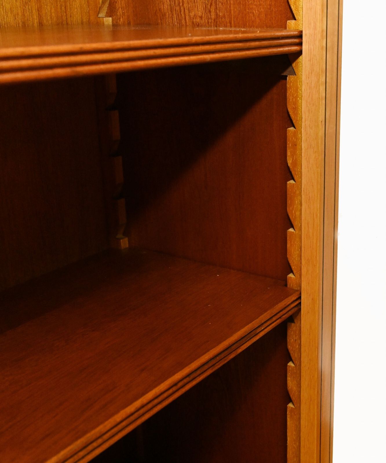 photo for sale Regency Open Bookcase In Satinwood Sheraton Bookcases Bespoke