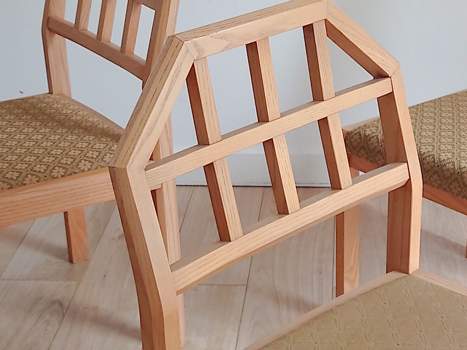 Set Of 8 Postmodern Ash Dining Chairs By Heal’s, 1980s photo for sale