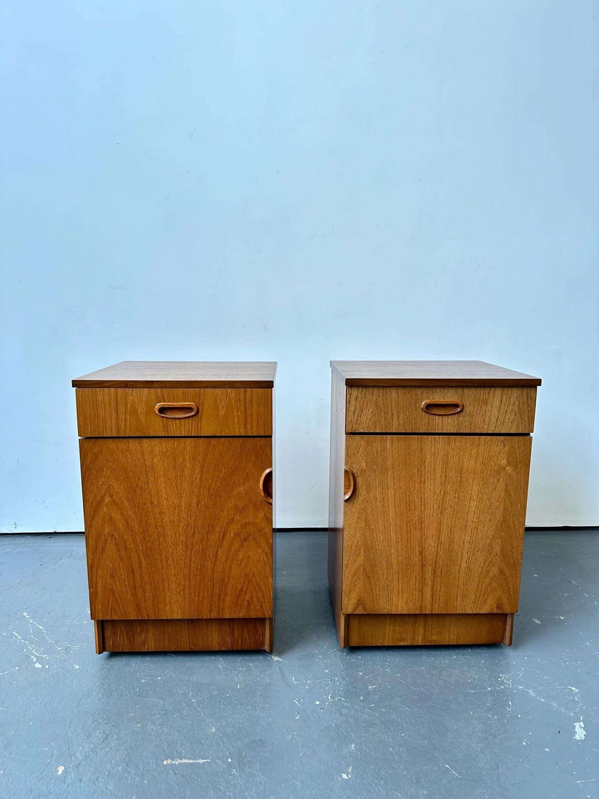 Vintage 2 X Austinsuite Teak Bedside Tables. Danish G Plan Retro Mid Century