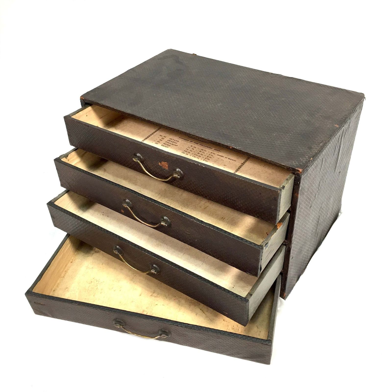 photo vinterior Antique "The Leader Cabinet" Drawers / Storage Filing Box / Early 20th Century