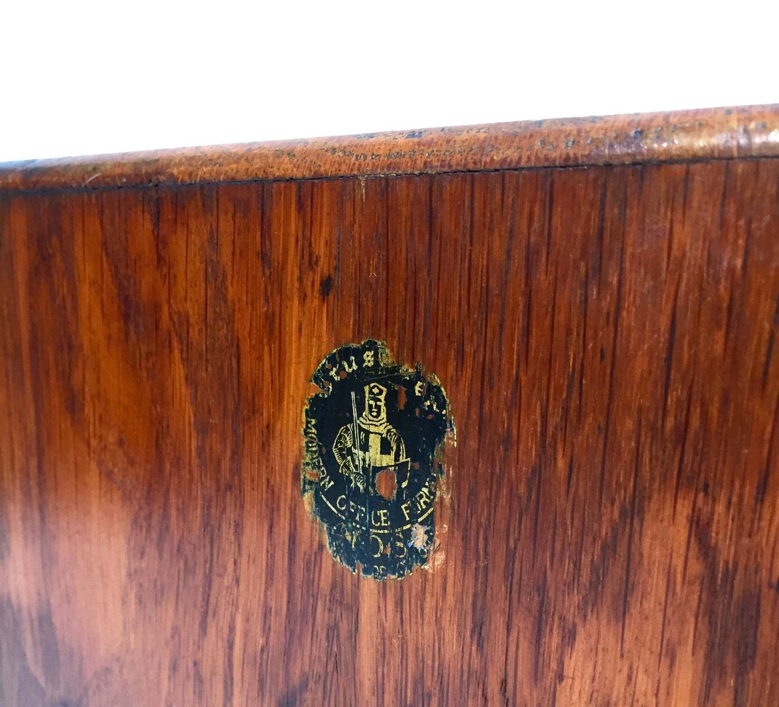 Antique Wooden Desktop Oak Stationery Index Filing Card Drawers / Cabinet / Box photo for sale