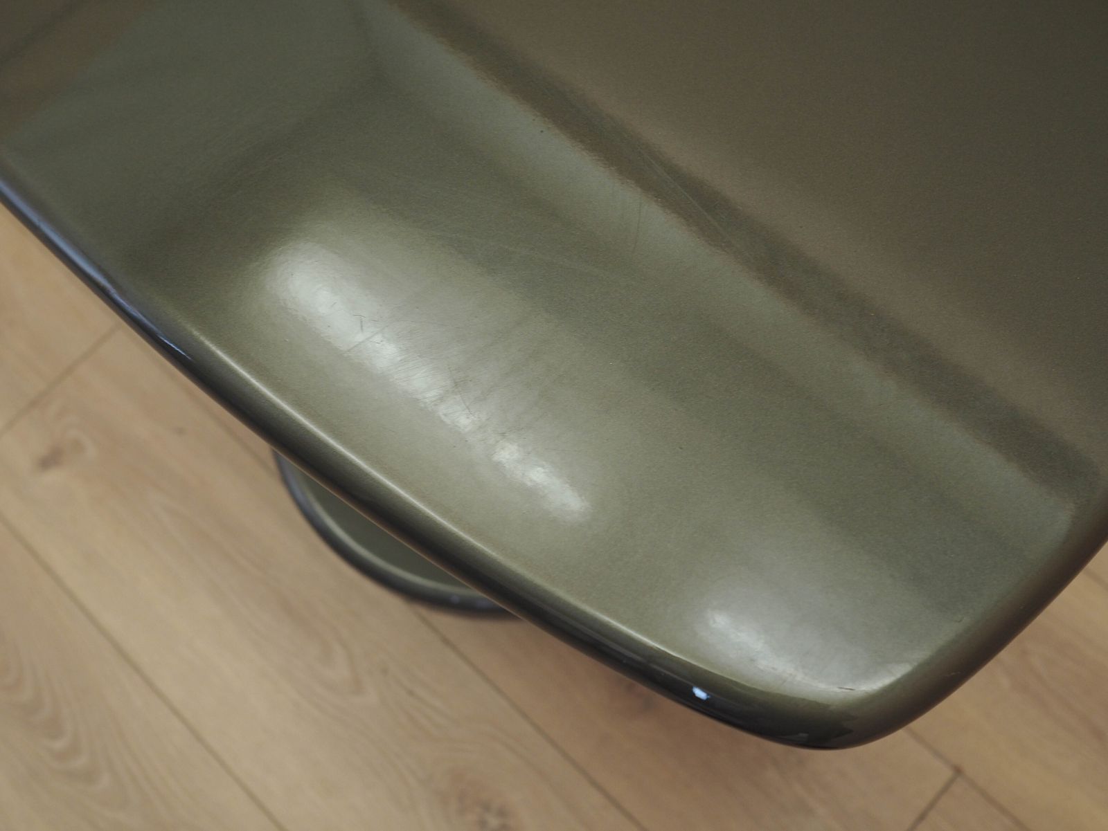 Grijze salontafel, Italiaans design, jaren 1970, Made In Italy photo vinterior