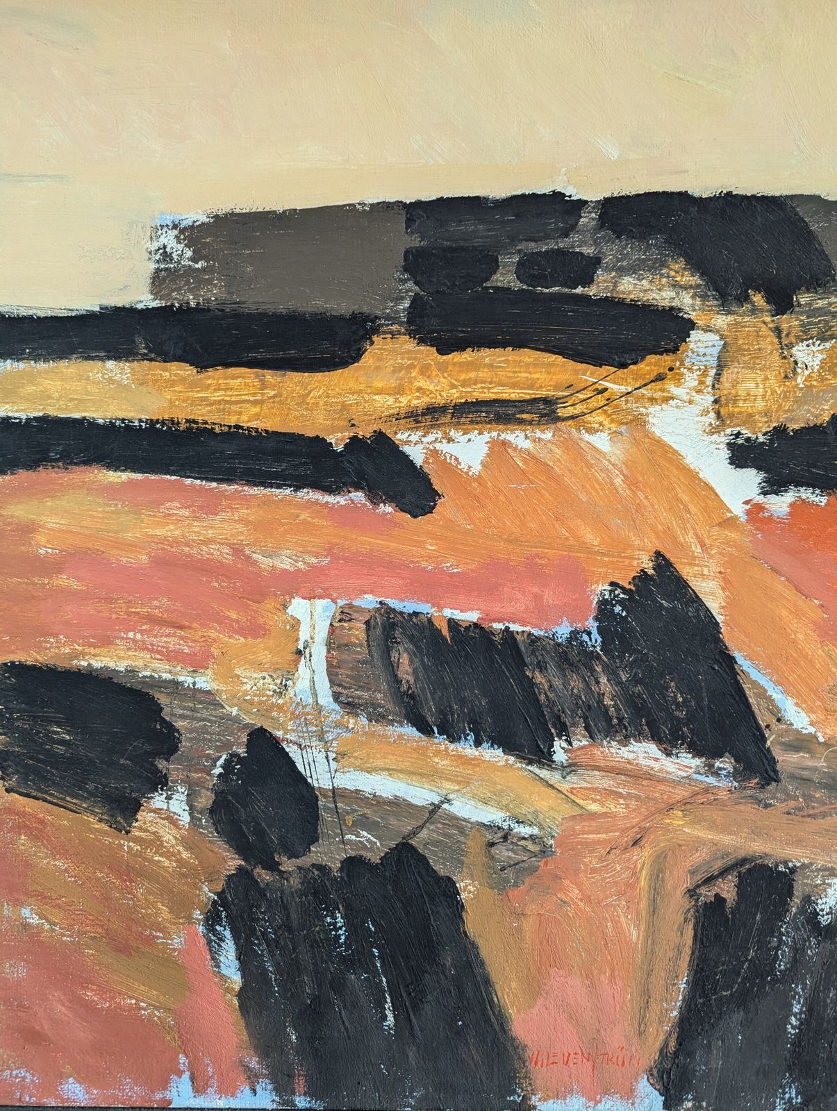 photo furniture Abstract Horizon - Olieverfschilderij
