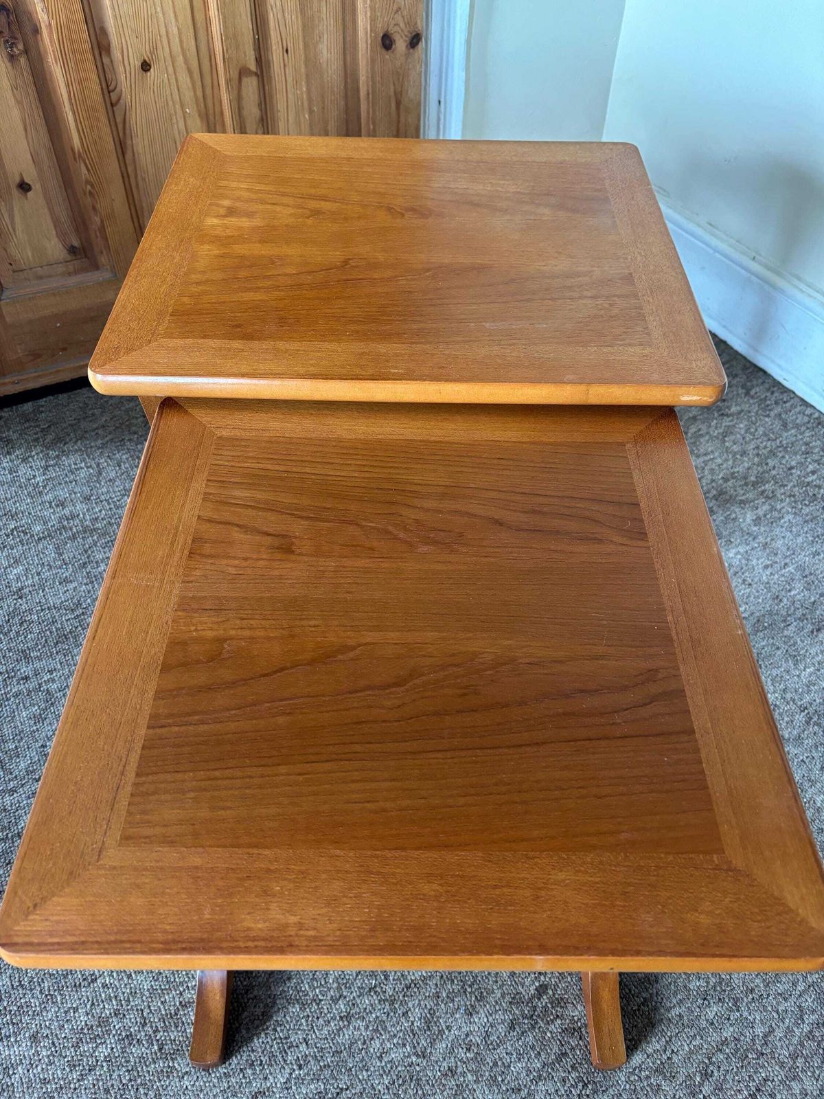 Parker Knoll Mid Century Teak Nest Of 2 Tables. photo furniture