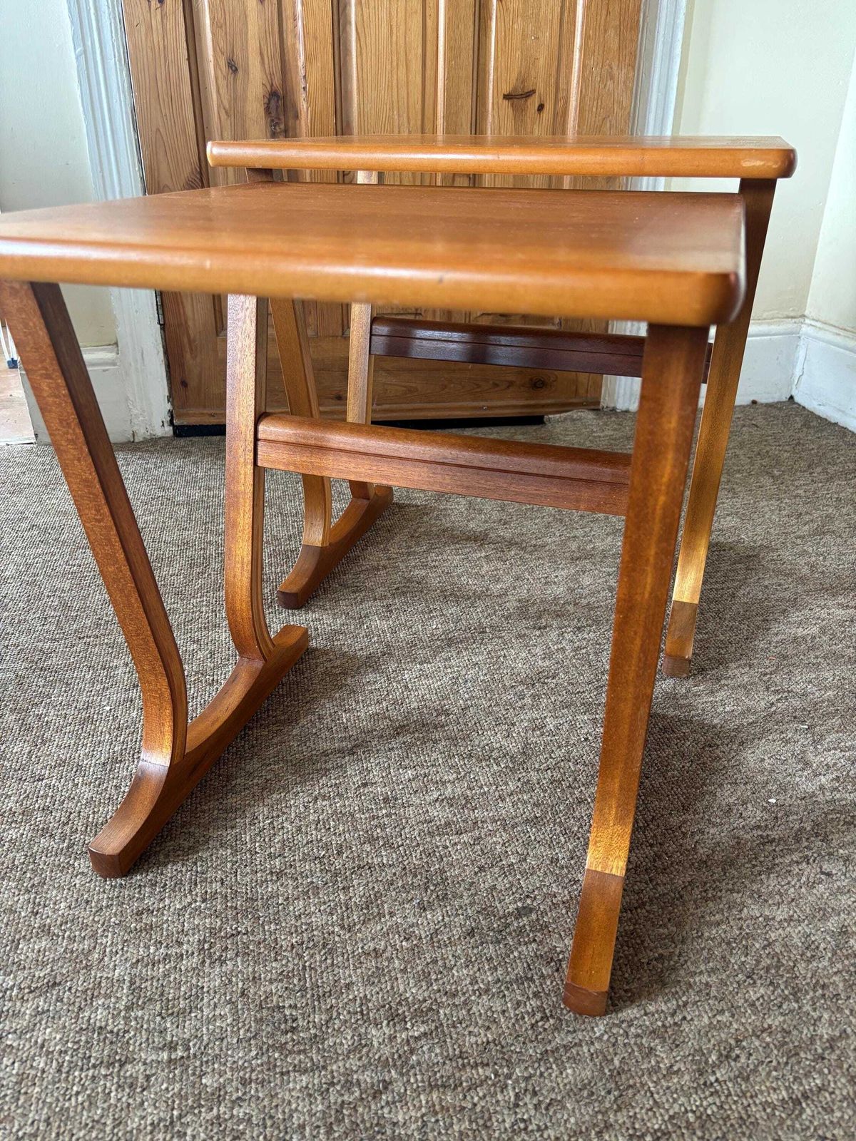 Parker Knoll Mid Century Teak Nest Of 2 Tables. photo for sale