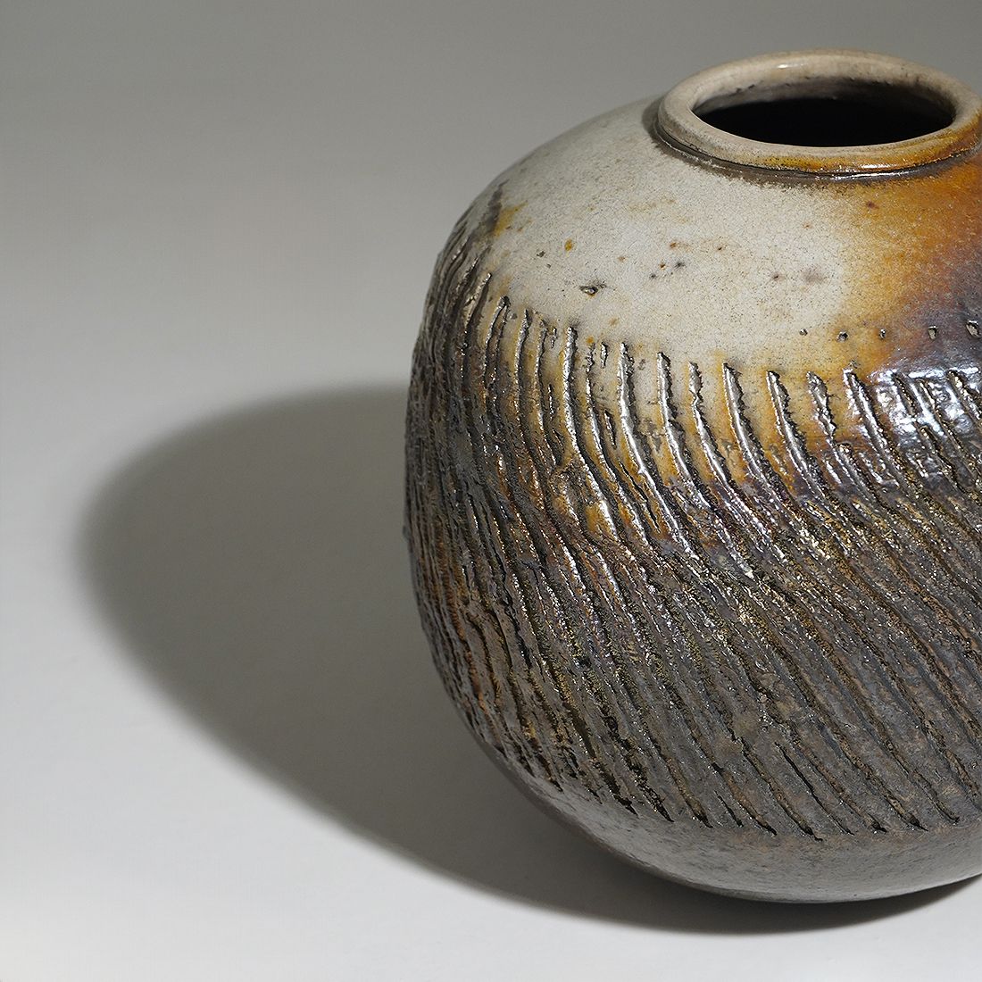 photo for sale Sculptural Vase In Glazed Ceramic, 1970s