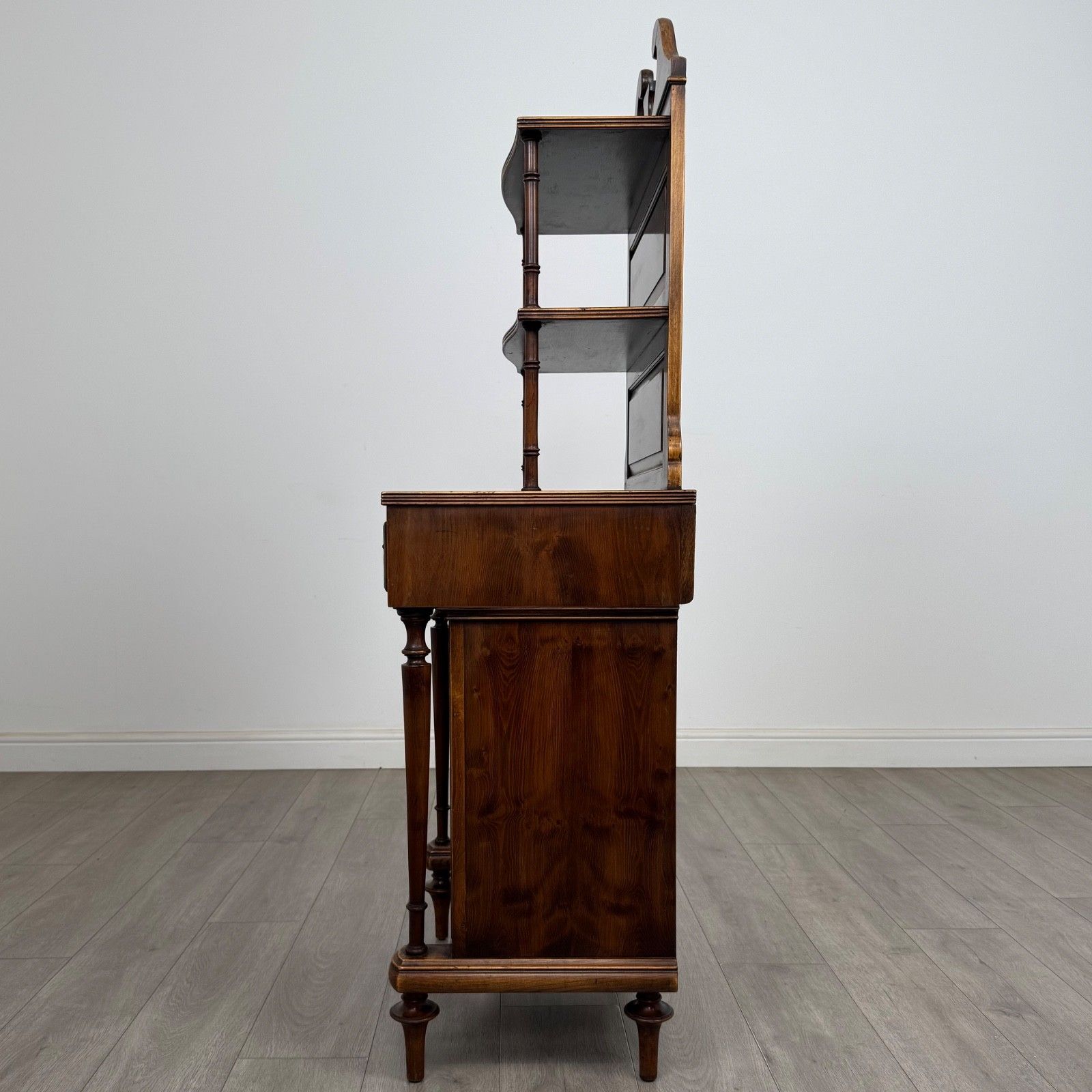 Antique 20th Century Narrow Cabinet In Yew Wood ( Af 5696 ) photo Furniture
