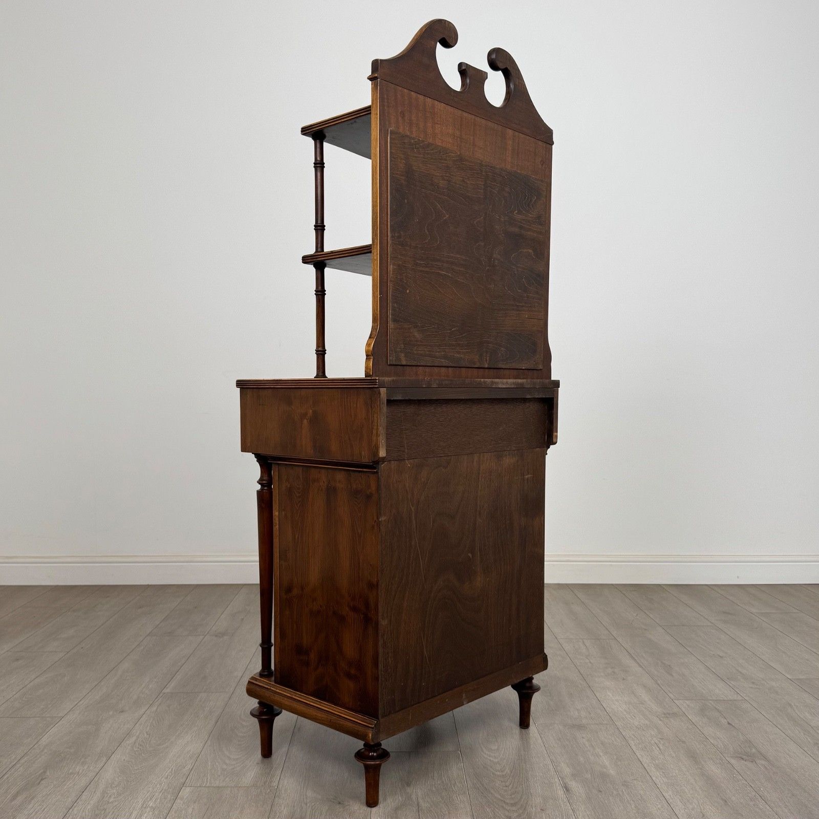 Antique 20th Century Narrow Cabinet In Yew Wood ( Af 5696 ) photo 585.0