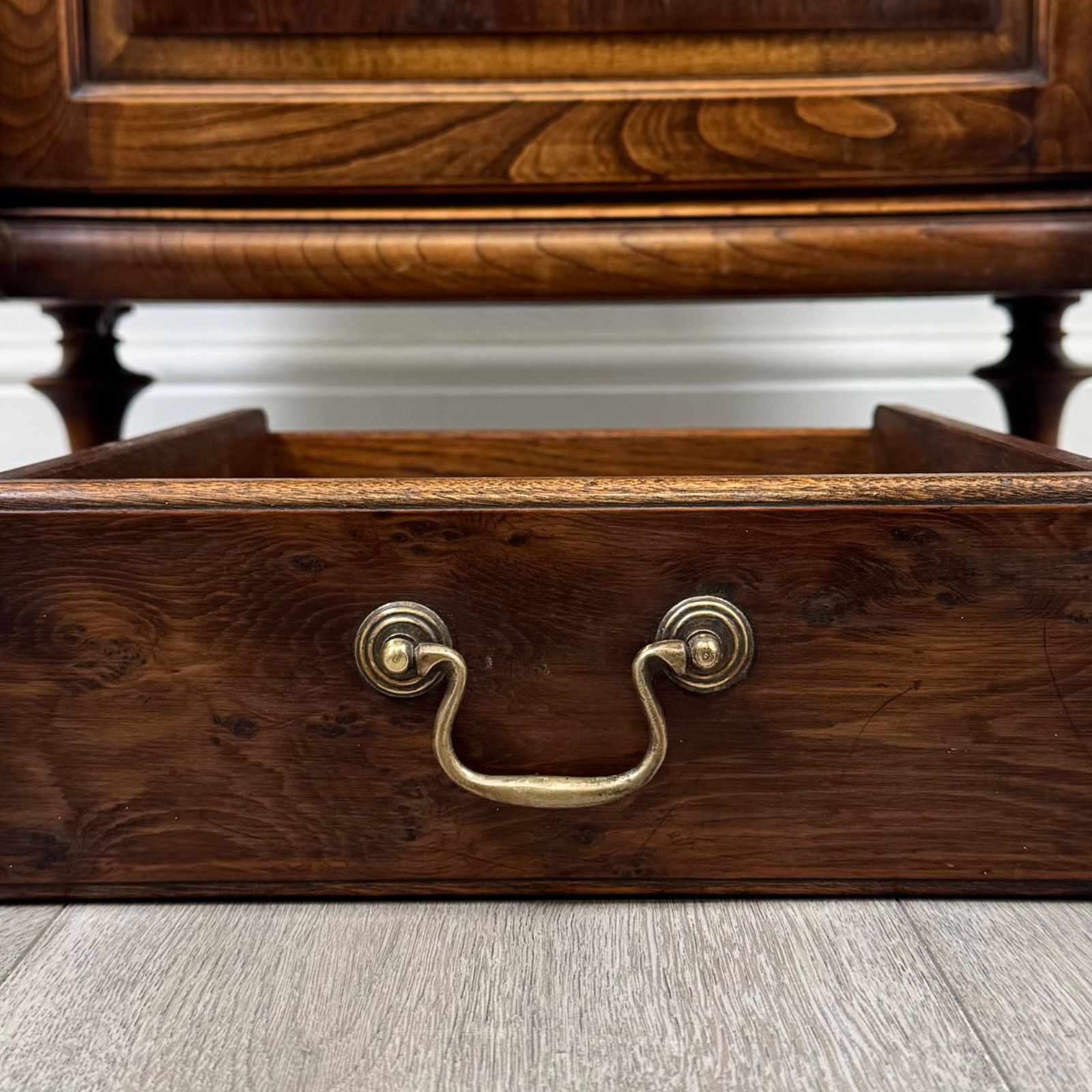 585.0 Antique 20th Century Narrow Cabinet In Yew Wood ( Af 5696 ) photo