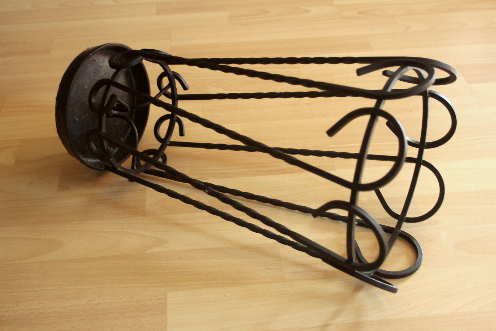 Handmade Wrought Iron Umbrella Stand   Vintage photo buy