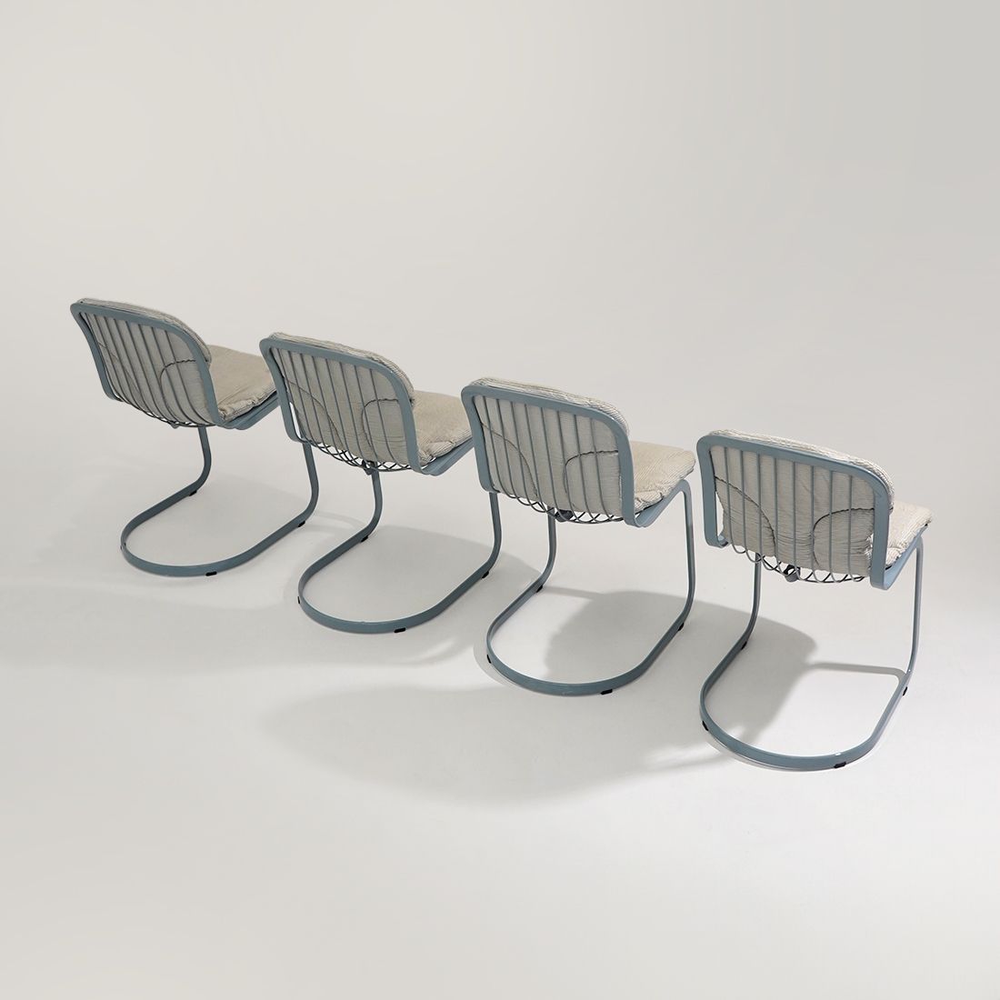 Set Of 4 “077” Chairs By Studio Cidue For Cidue, 1970s photo buy