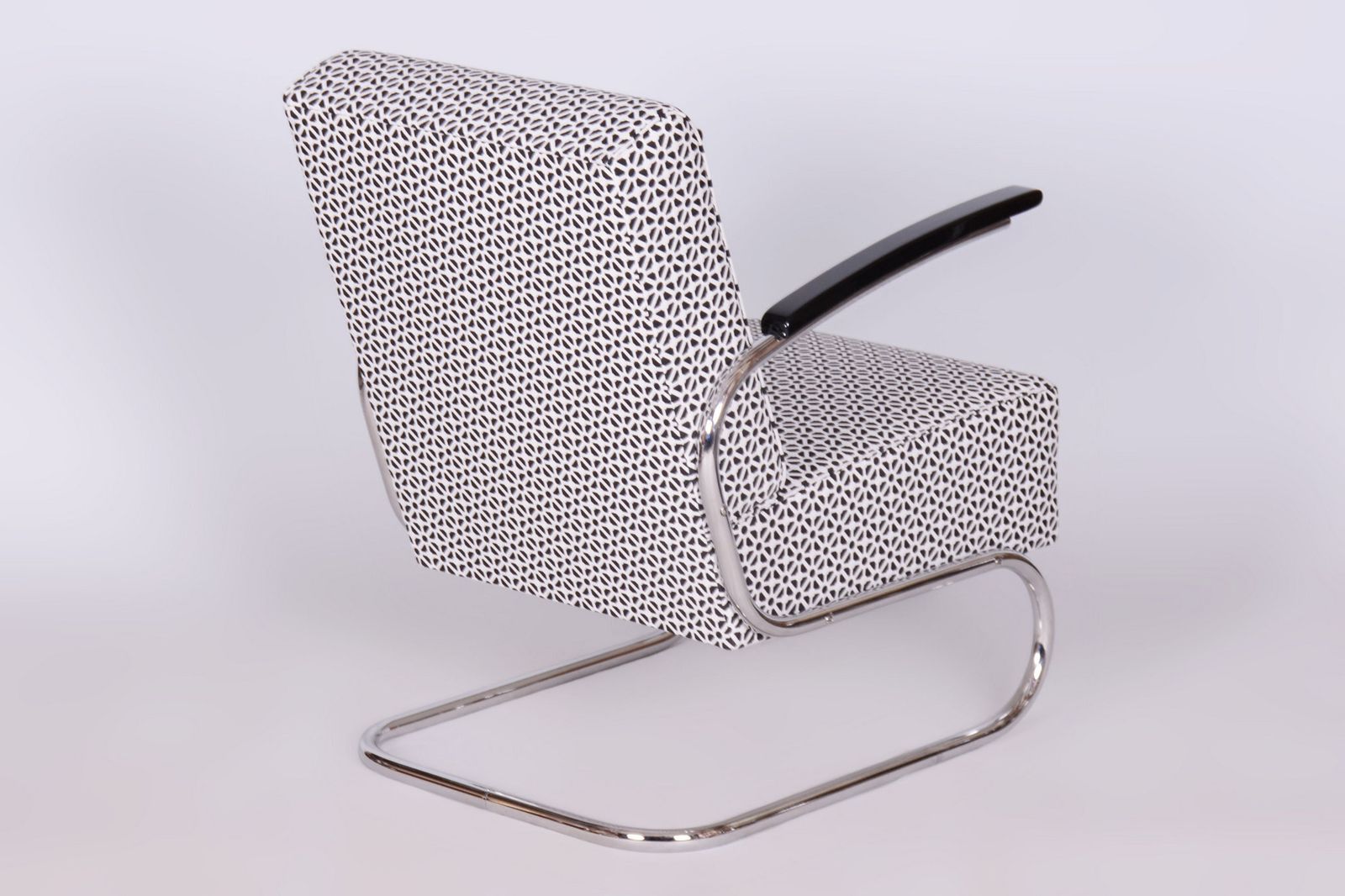 photo for sale Restored Bauhaus Armchair, By W. Gispen For Mücke Melder, Chrome, Czech, 1930s