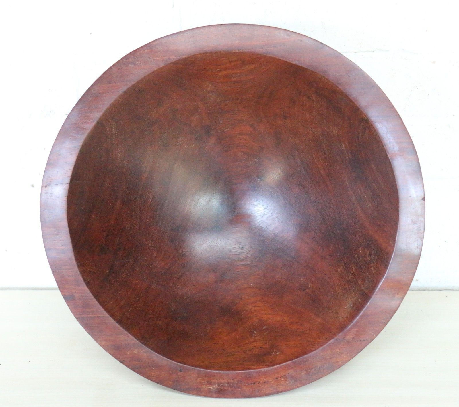 Vintage Melanesian Fijian Kava Bowl 39cm Diameter Carved From One Piece Of Wood photo for sale