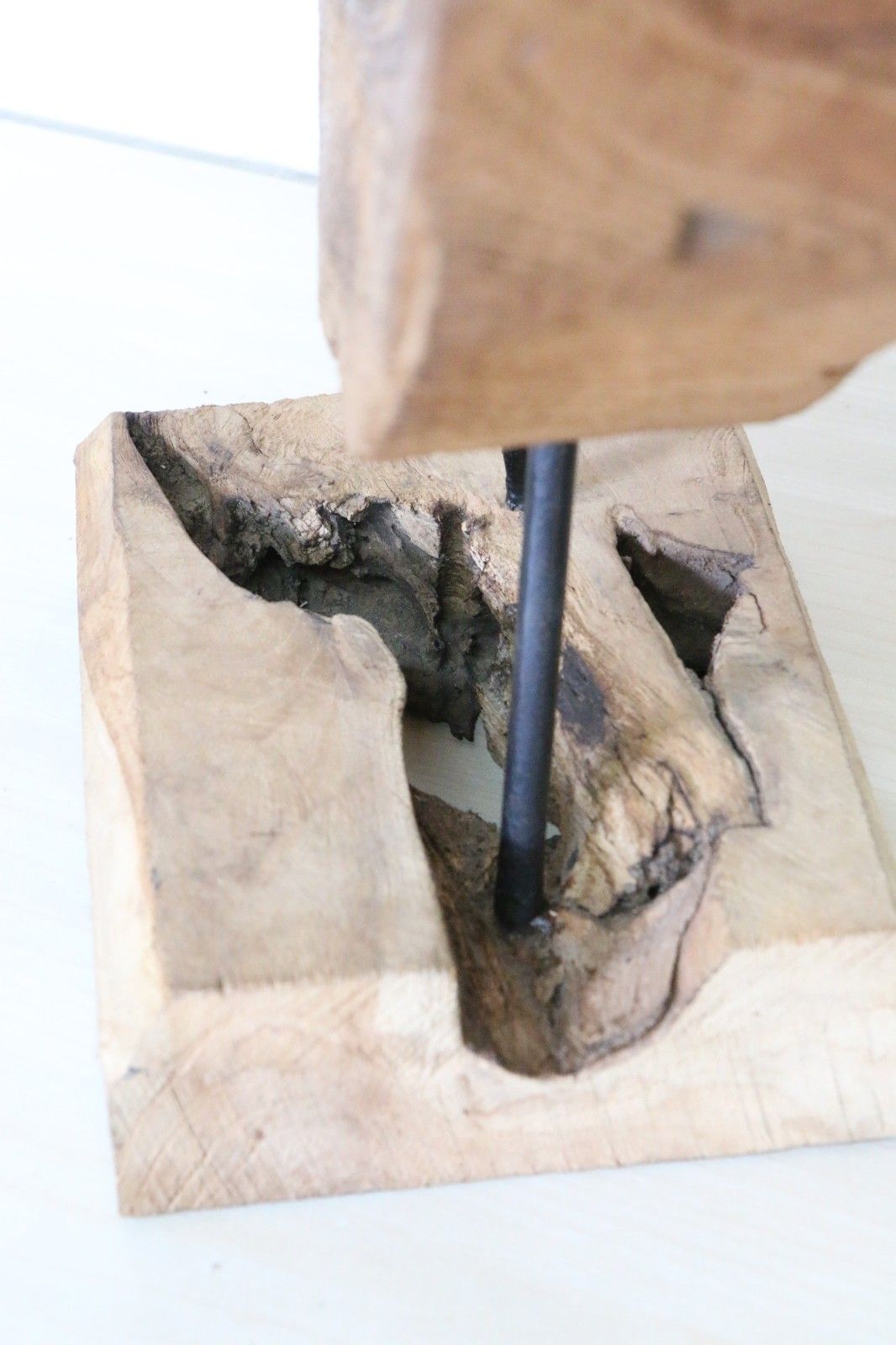 photo furniture A Natural Wood Sculpture Salvaged Se Asian Wooden Section Antique Dried Mounted