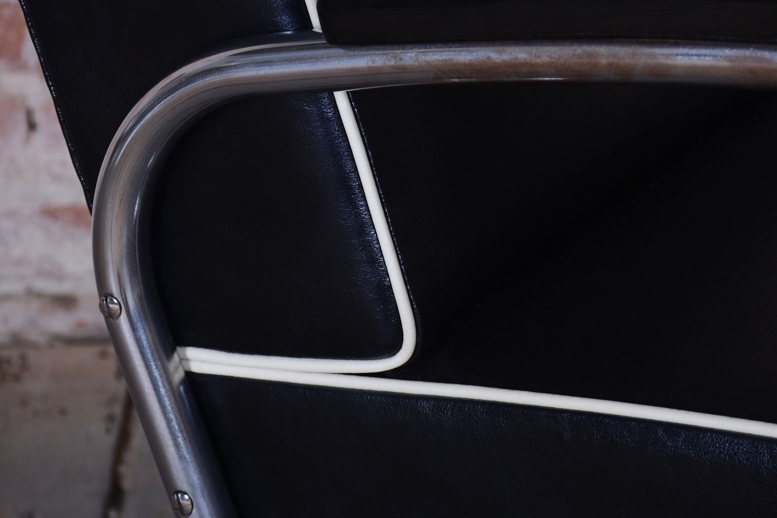 Restored Bauhaus Armchair, By W. Gispen For Mücke Melder, Chrome, Czech, 1930s photo vintage