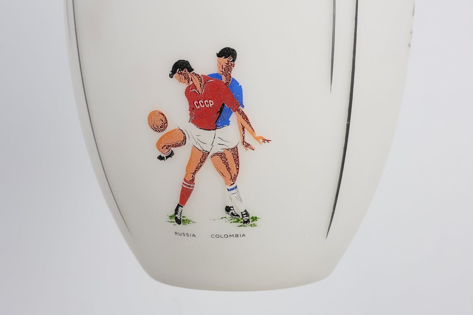 Collector's Pendant Lamp Commemorating The 1962 Fifa World Cup In Chile, United Kingdom, 1960s photo vintage
