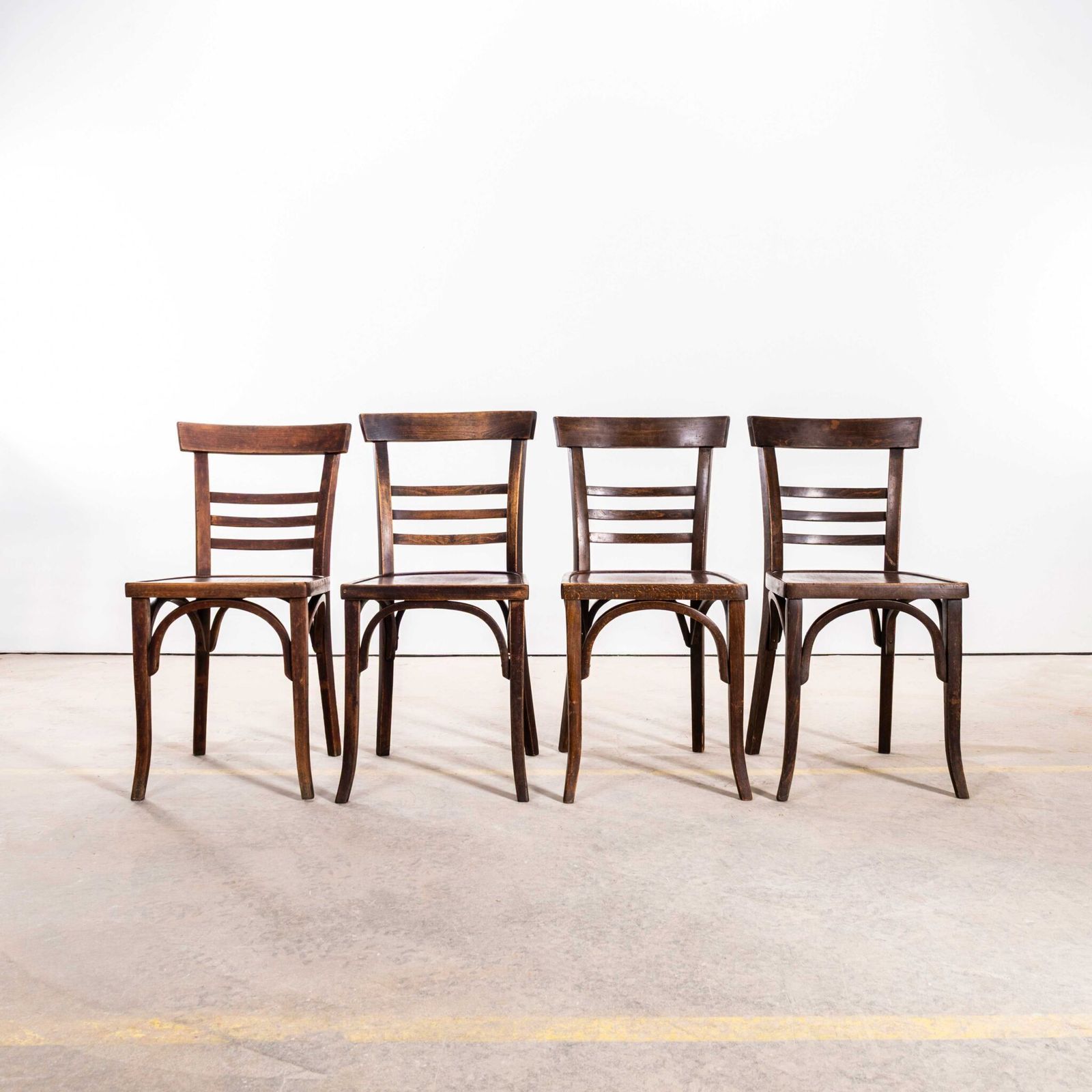 1950’s Bentwood Debrecen Tri Bar Back Dining Chairs – Set Of Four photo for sale