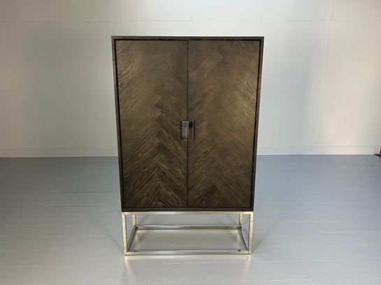 Home > Richmond "Blackbone" Black And Silver Tall Cabinet    Richmond "Blackbone" Black And Silver Tall Cabinet