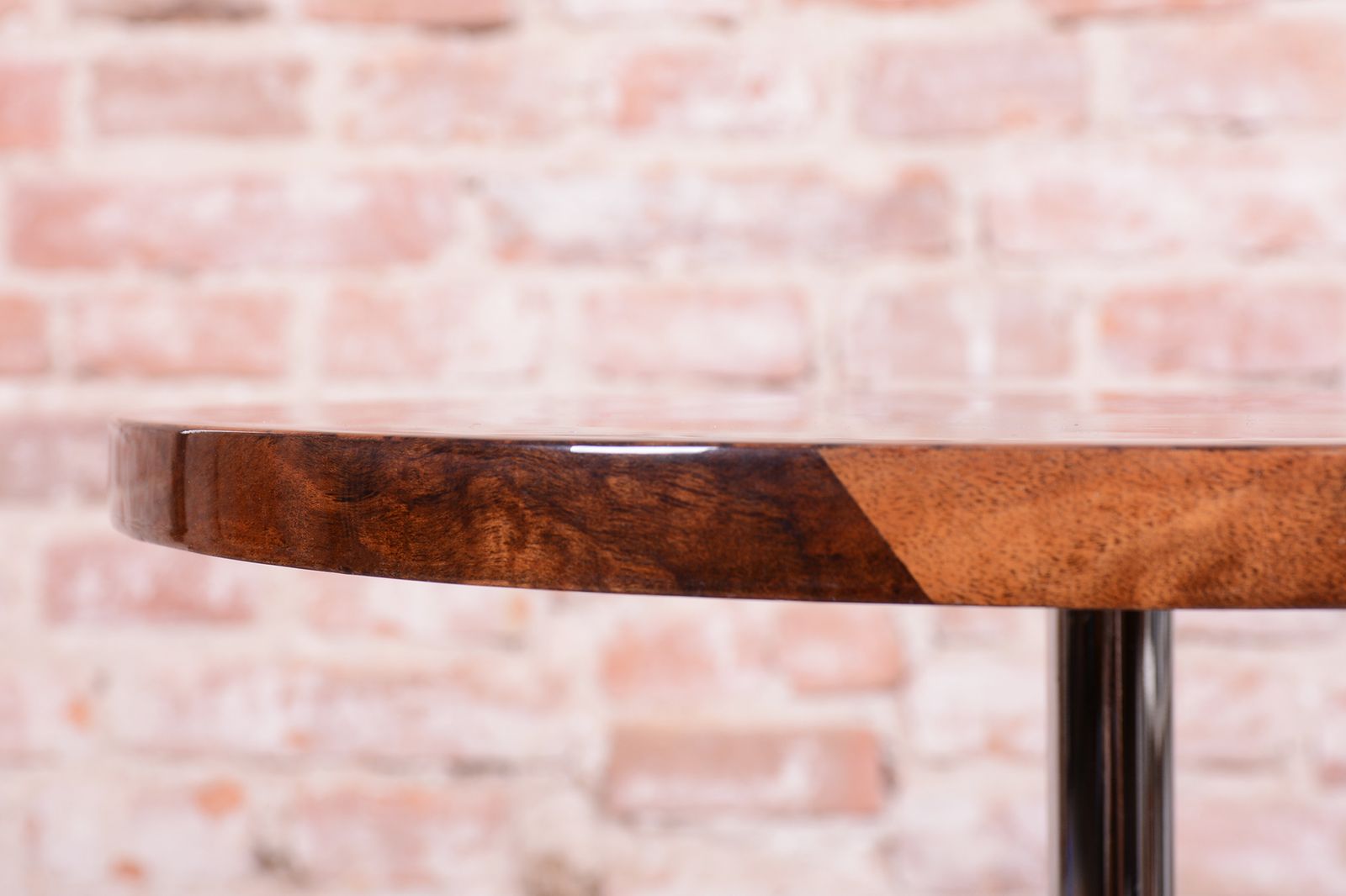 Restored Art Deco Floor Lamp, By J. Halabala For Up Závody, Walnut, Czech, 1930s photo vintage